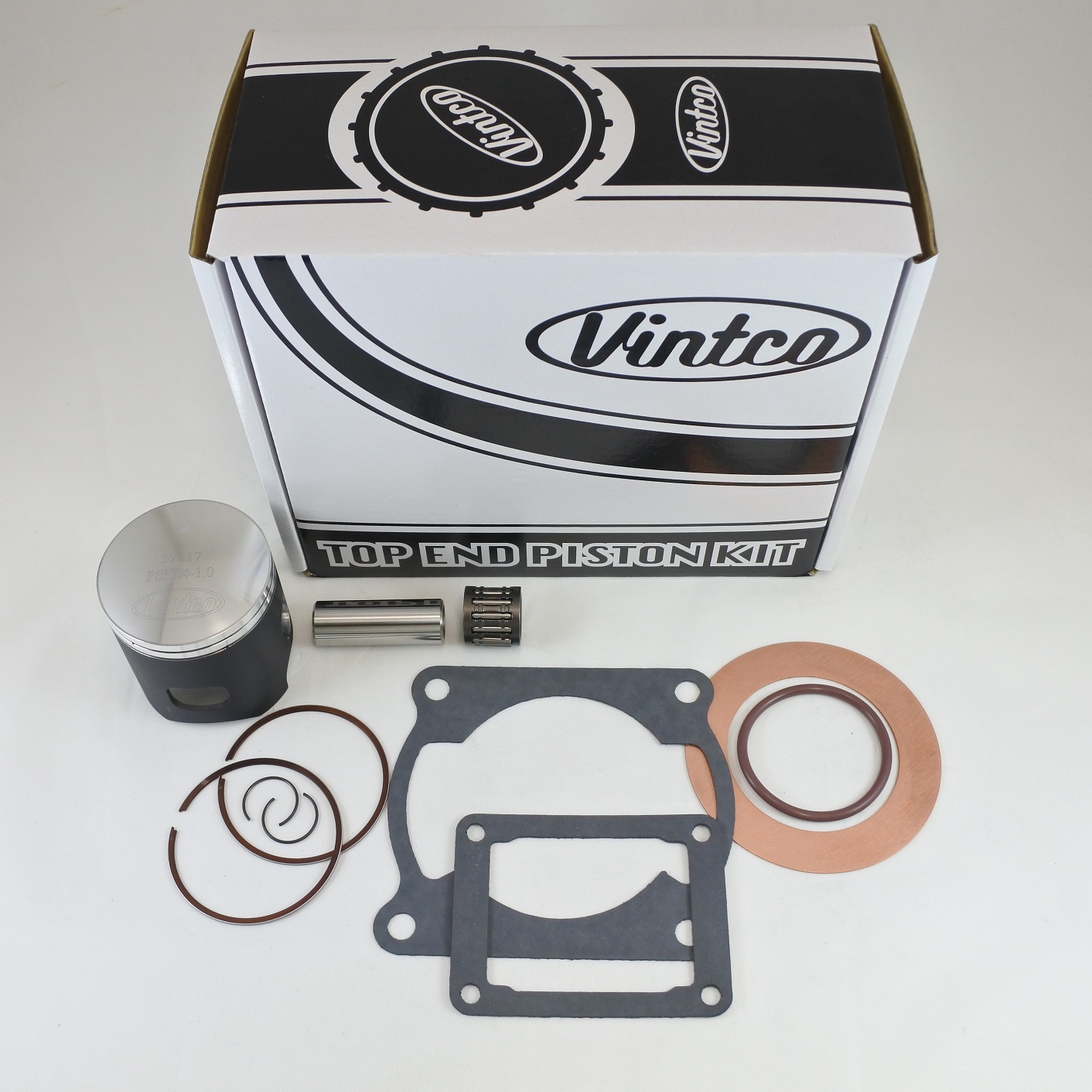 TOP END PISTON KIT 80-80 KAWASAKI KX 125 57.0mm OVER VINTCO KTK05-1.0 thumbnail 2