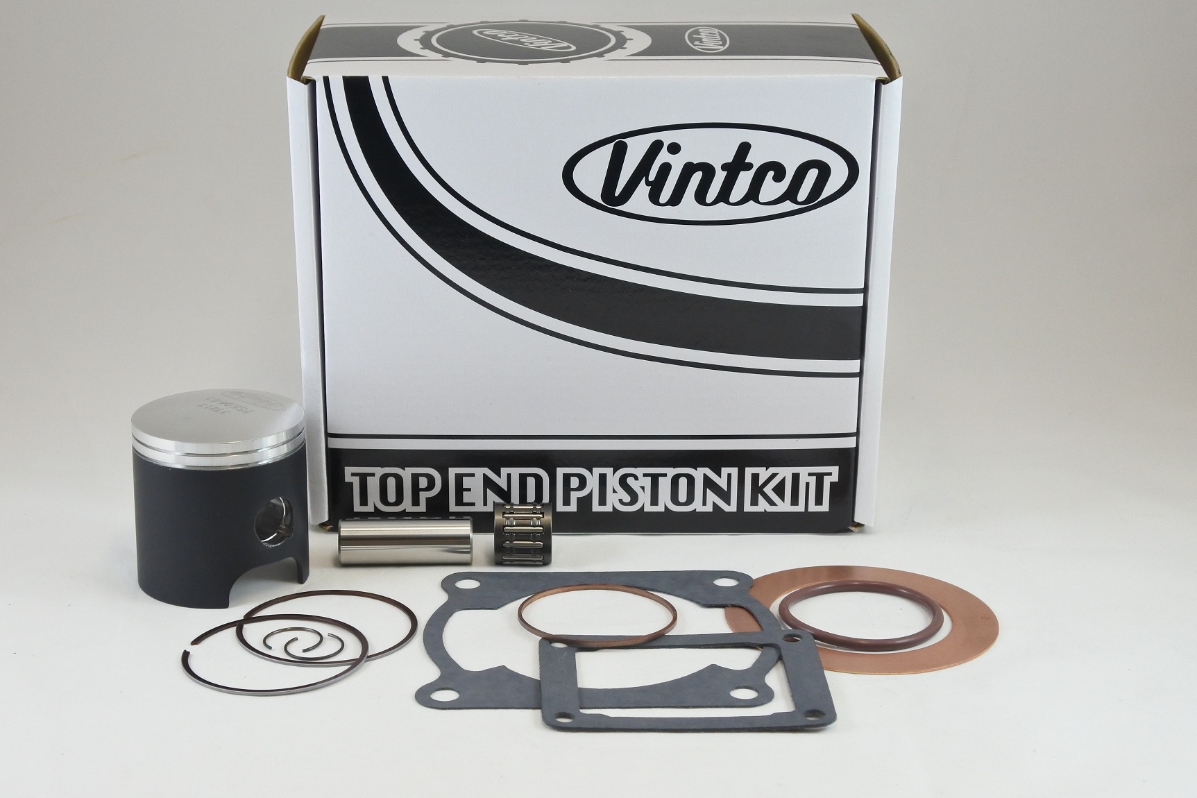TOP END PISTON KIT 81-81 KAWASAKI KX 125 56.5mm 0.5mm OVER VINTCO KTK06-0.5 image 1