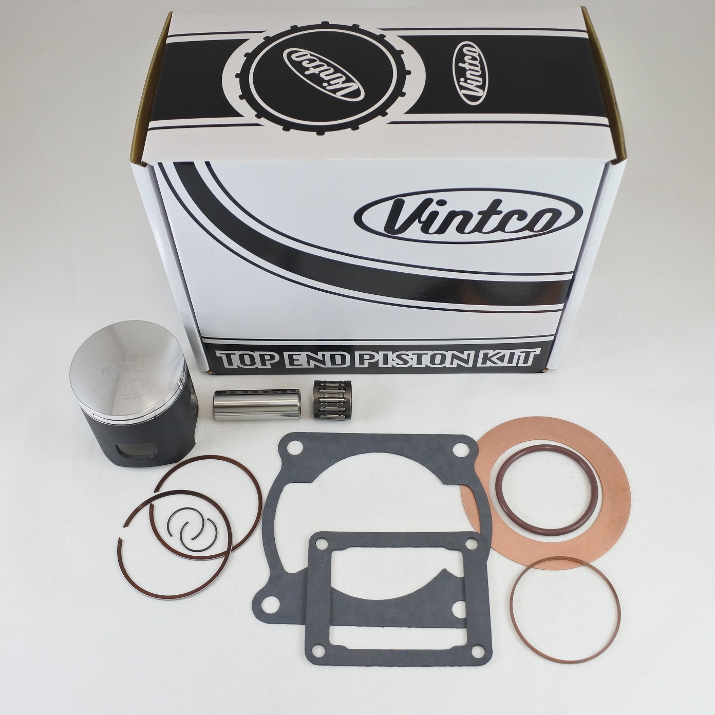TOP END PISTON KIT 81-81 KAWASAKI KX 125 56.5mm 0.5mm OVER VINTCO KTK06-0.5 thumbnail 2