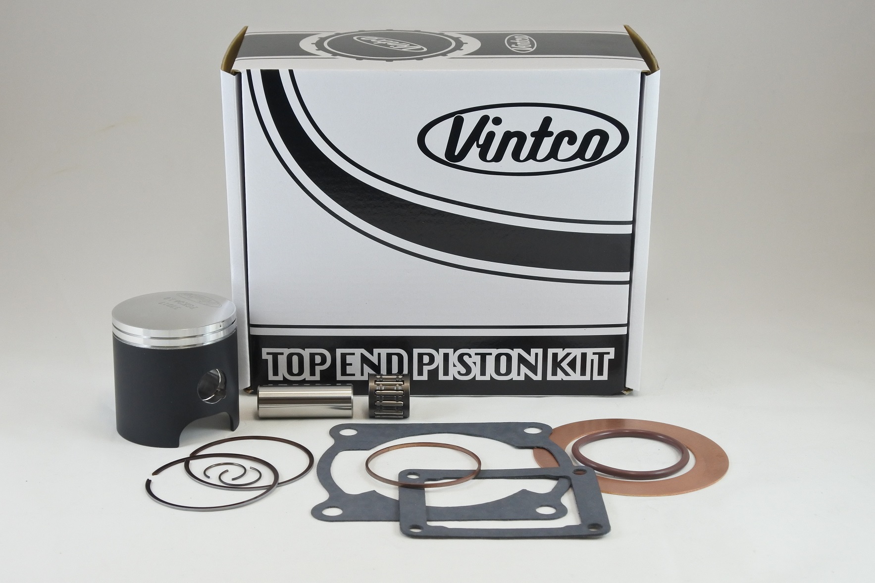 TOP END PISTON KIT 81-81 KAWASAKI KX 125 57.0mm 1.0mm OVER VINTCO KTK06-1.0 image 1