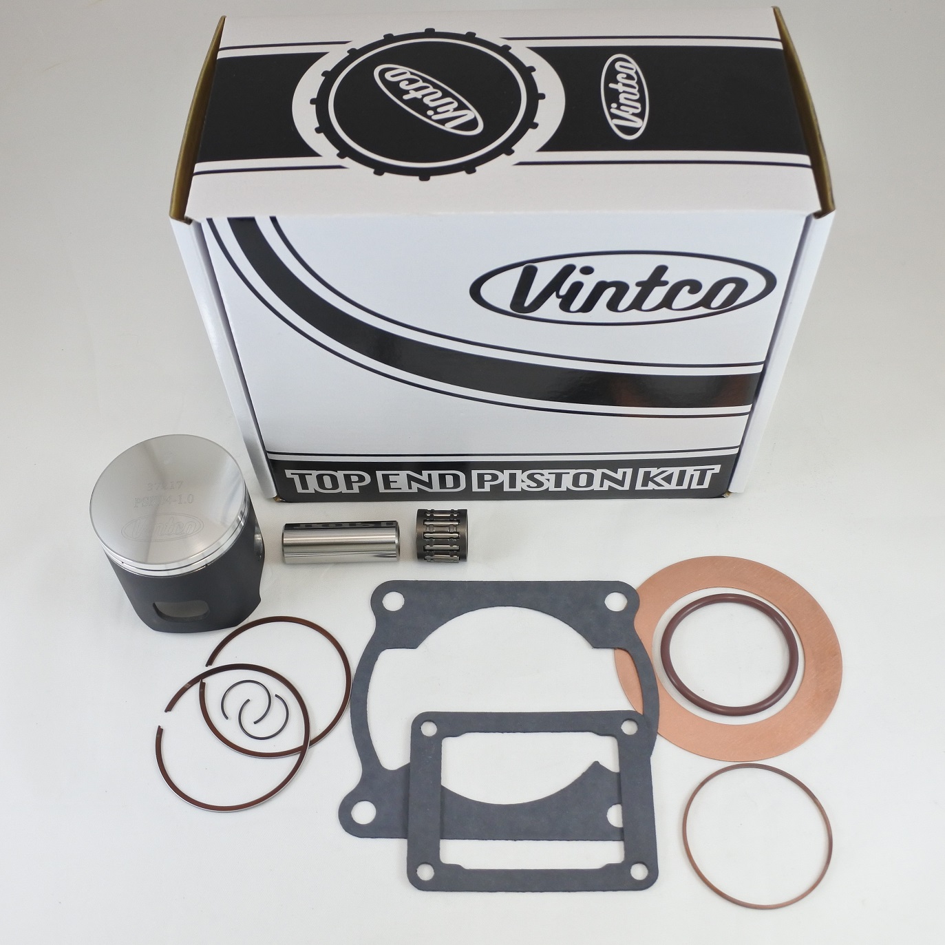 TOP END PISTON KIT 81-81 KAWASAKI KX 125 57.0mm 1.0mm OVER VINTCO KTK06-1.0 thumbnail 2