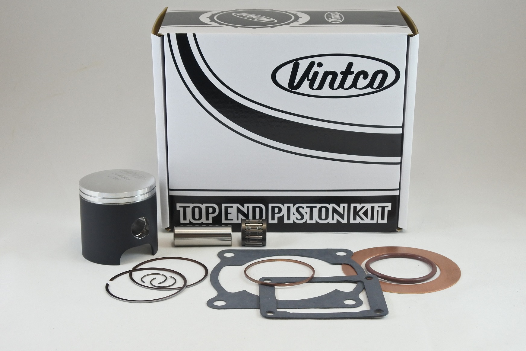 TOP END PISTON KIT 81-81 KAWASAKI KX 125 57.5mm 1.5mm OVER VINTCO KTK06-1.5 image 1