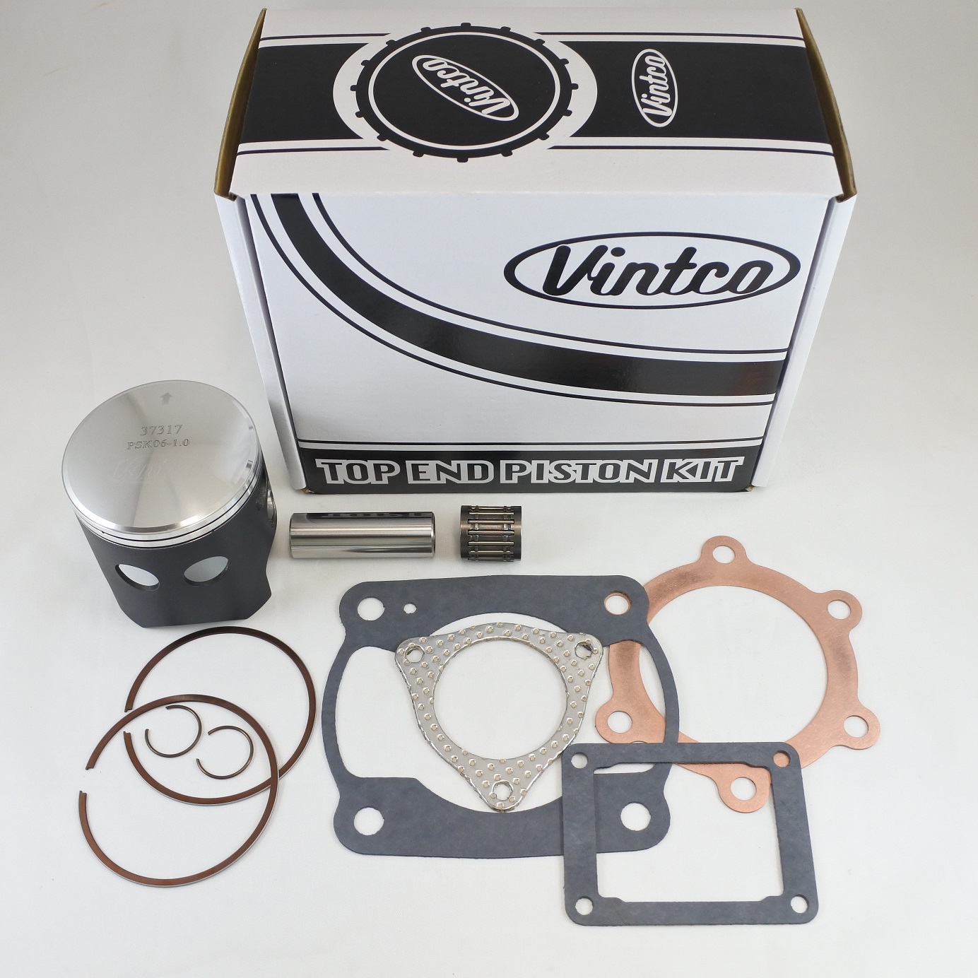 TOP END PISTON KIT 78-79 KAWASAKI KX 250 71.0mm 1.0mm OVER VINTCO KTK07-1.0 thumbnail 2
