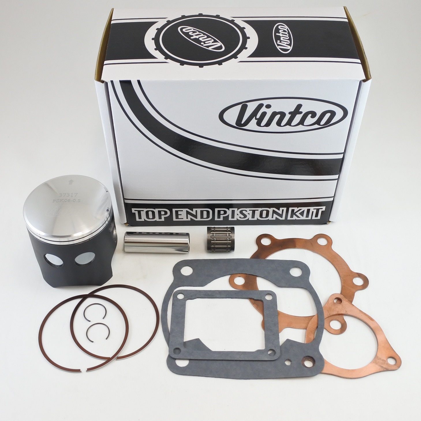 TOP END PISTON KIT 80-81 KAWASAKI KX 250 70.5mm 0.5mm OVER VINTCO KTK08-0.5 thumbnail 2
