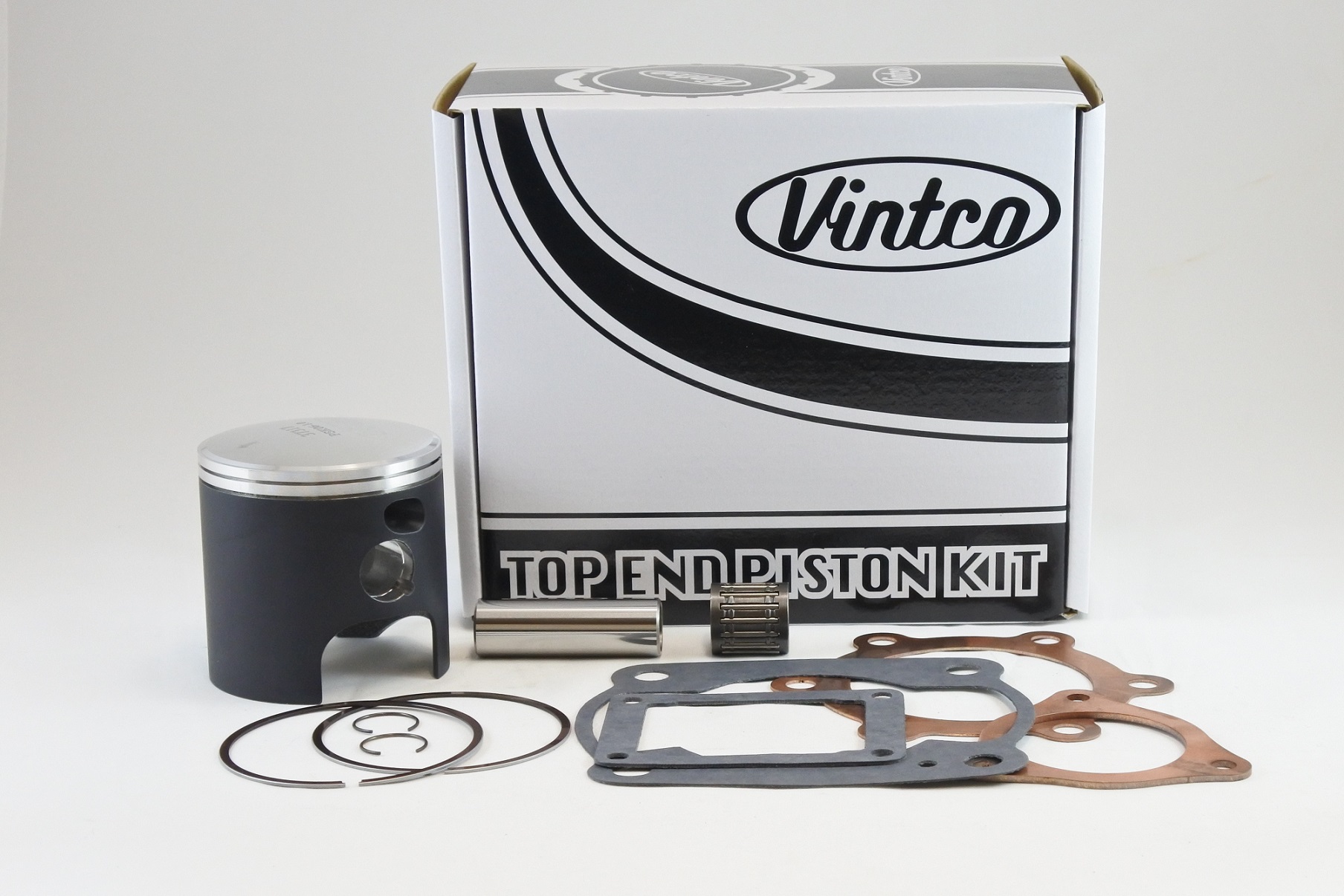 TOP END PISTON KIT 80-81 KAWASAKI KX 250 71.0mm 1.0mm OVER VINTCO KTK08-1.0 image 1