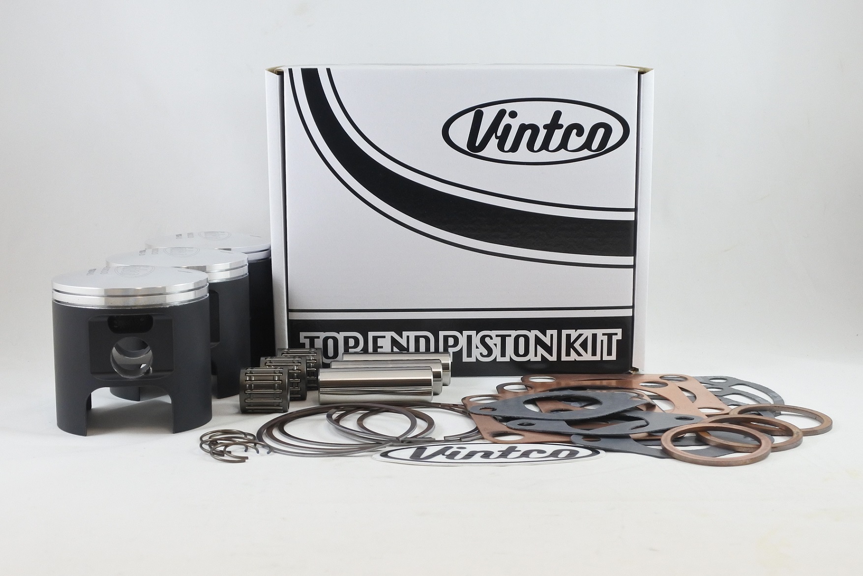 TOP END PISTON KIT 72-75 KAWASAKI H2 750 18mm WRIST PIN BORE 71.5mm 0.5mm OVER VINTCO KTK09-0.5 image 1