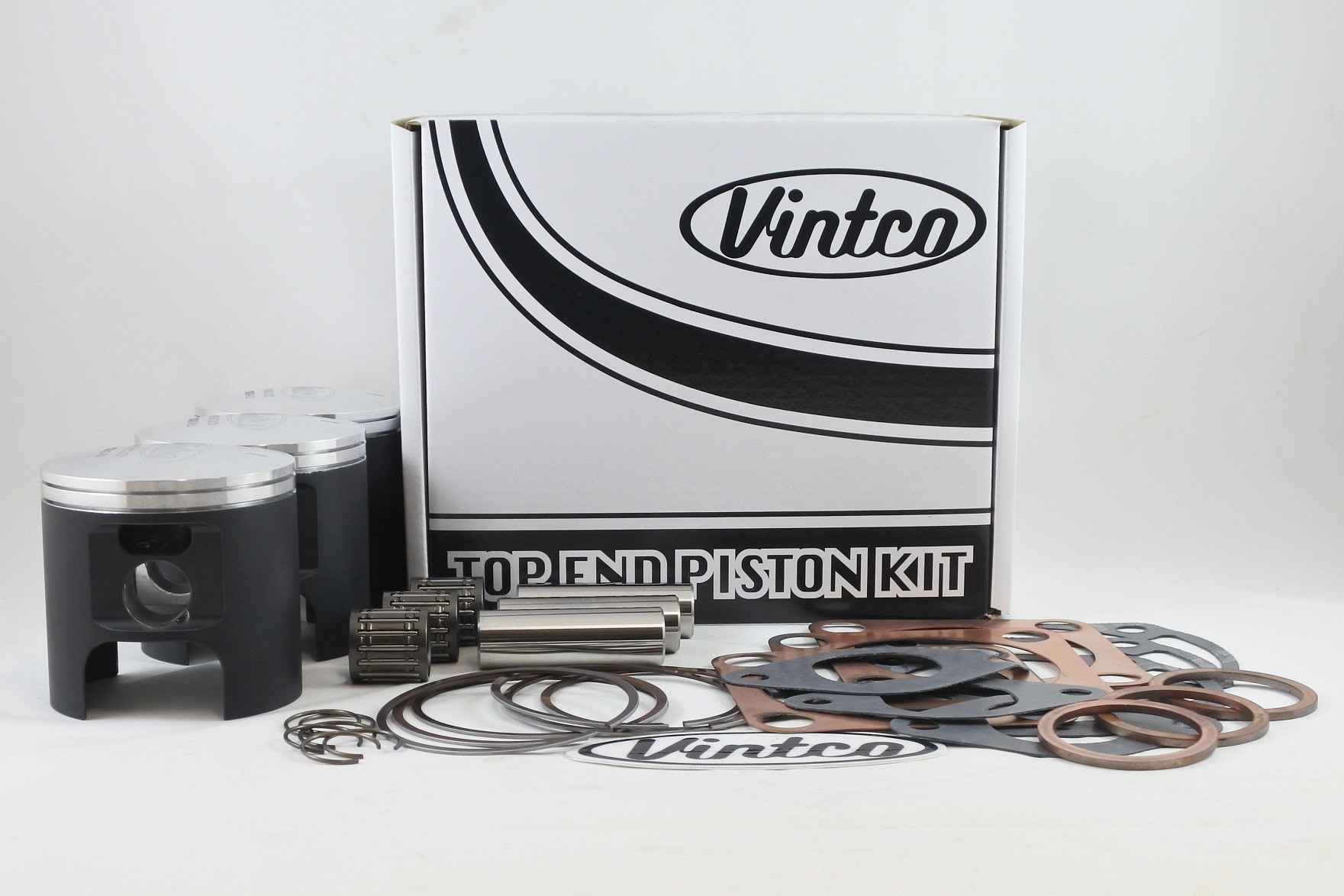 TOP END PISTON KIT 72-75 KAWASAKI H2 750 18mm PIN BORE 71.0mm STD VINTCO KTK09-00 image 1
