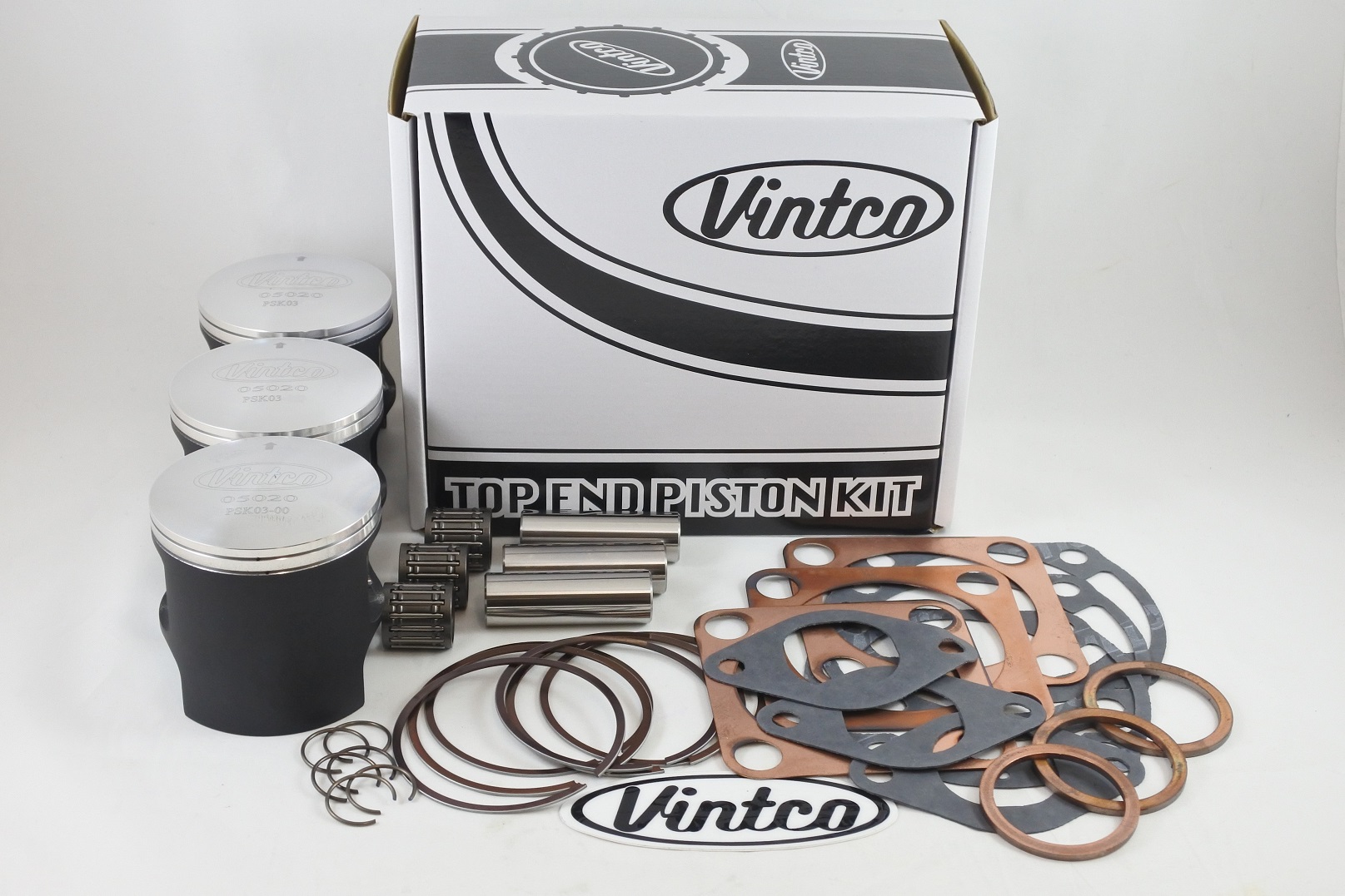 TOP END PISTON KIT 72-75 KAWASAKI H2 750 18mm PIN BORE 71.0mm STD VINTCO KTK09-00 thumbnail 2