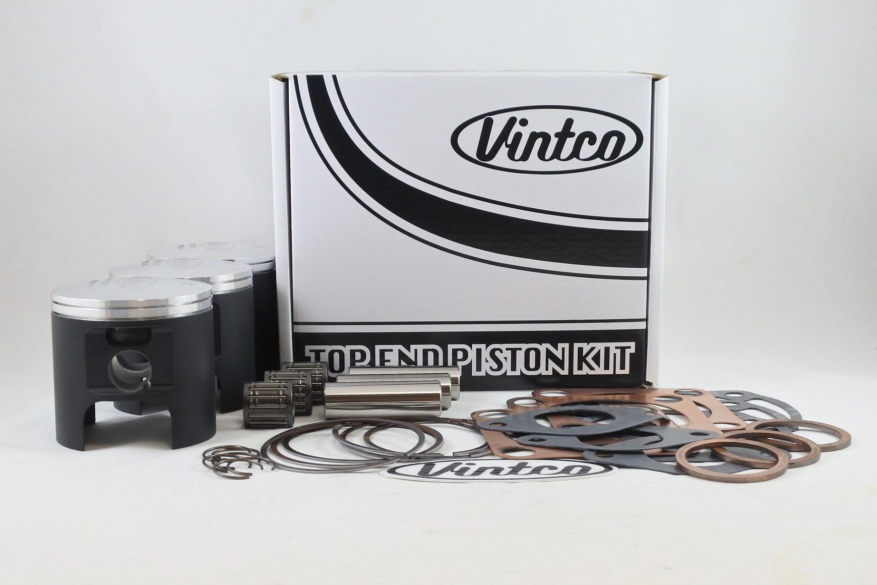 TOP END PISTON KIT 72-75 KAWASAKI H2 750 18mm WRIST PIN BORE 72.0mm 1.0mm OVER VINTCO KTK09-1.0 image 1