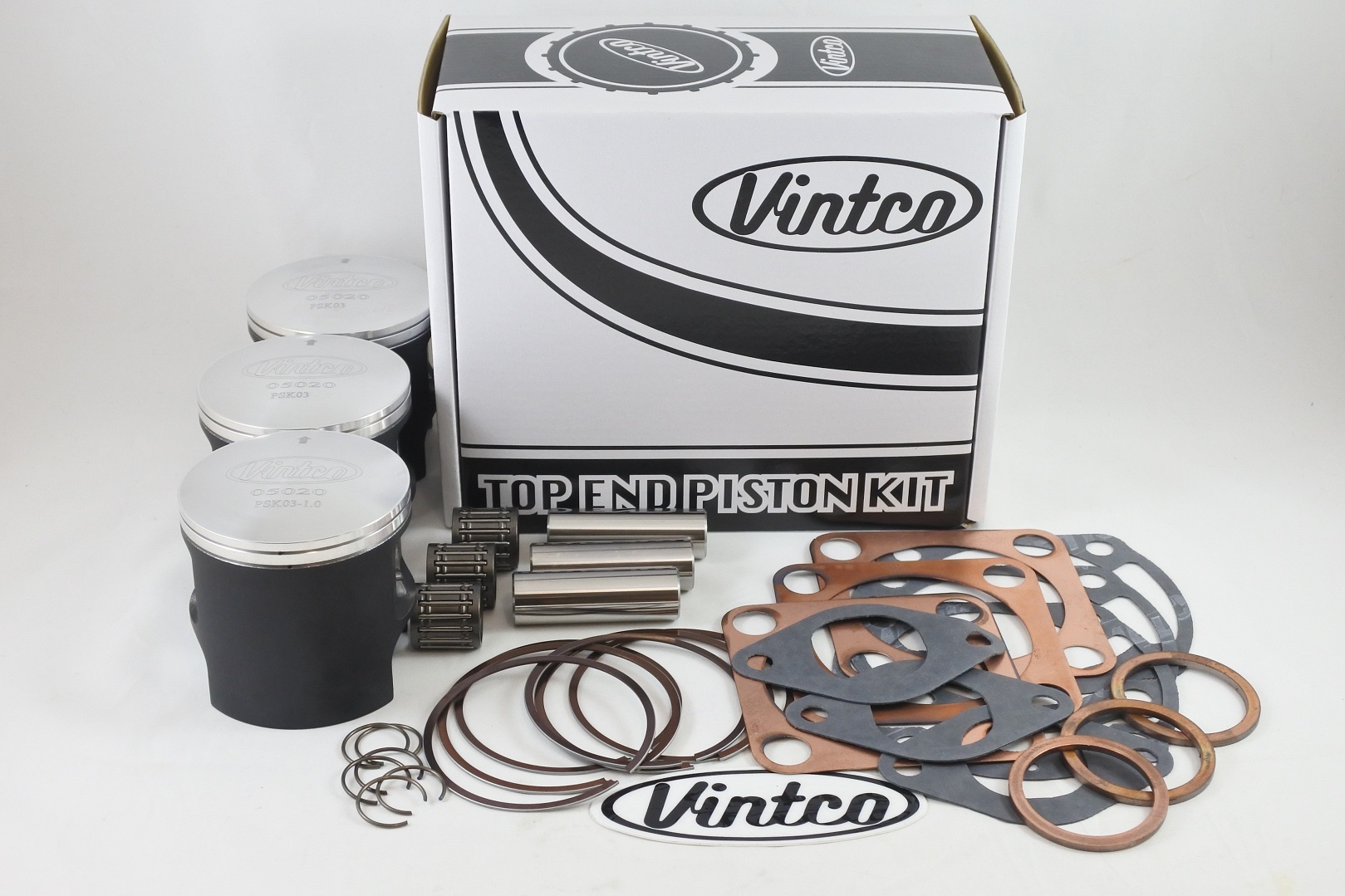 TOP END PISTON KIT 72-75 KAWASAKI H2 750 18mm WRIST PIN BORE 72.0mm 1.0mm OVER VINTCO KTK09-1.0 thumbnail 2