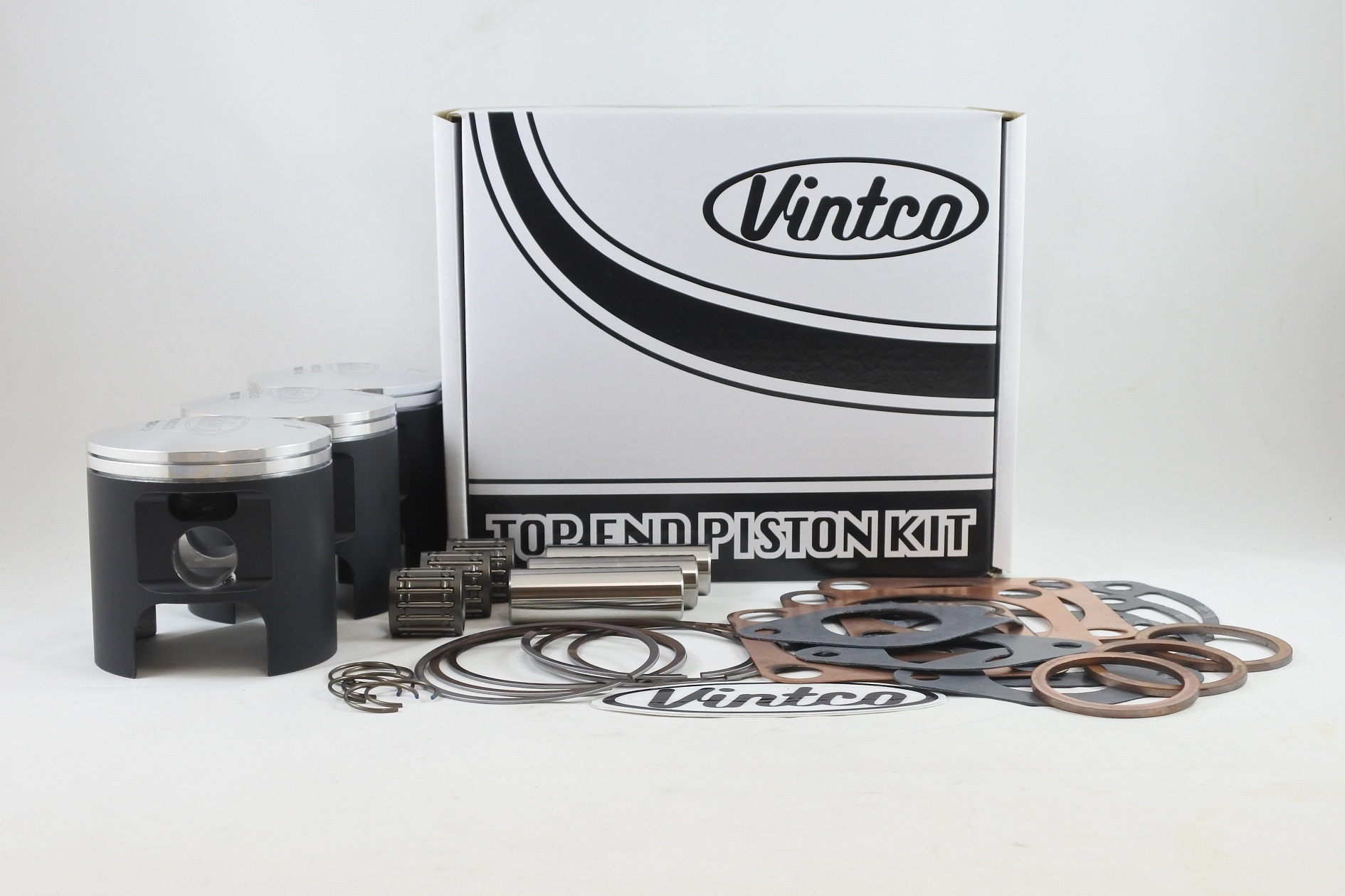 TOP END PISTON KIT 72-75 KAWASAKI H2 750 18mm WRIST PIN BORE 72.5mm 1.5mm OVER VINTCO KTK09-1.5 image 1