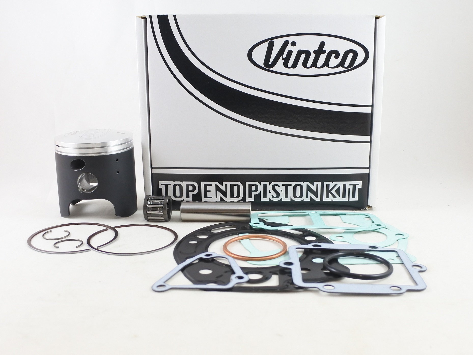 TOP END PISTON KIT 89-94 KAWASAKI KDX 200 66.02mm STANDARD VINTCO KTK13-00 image 1