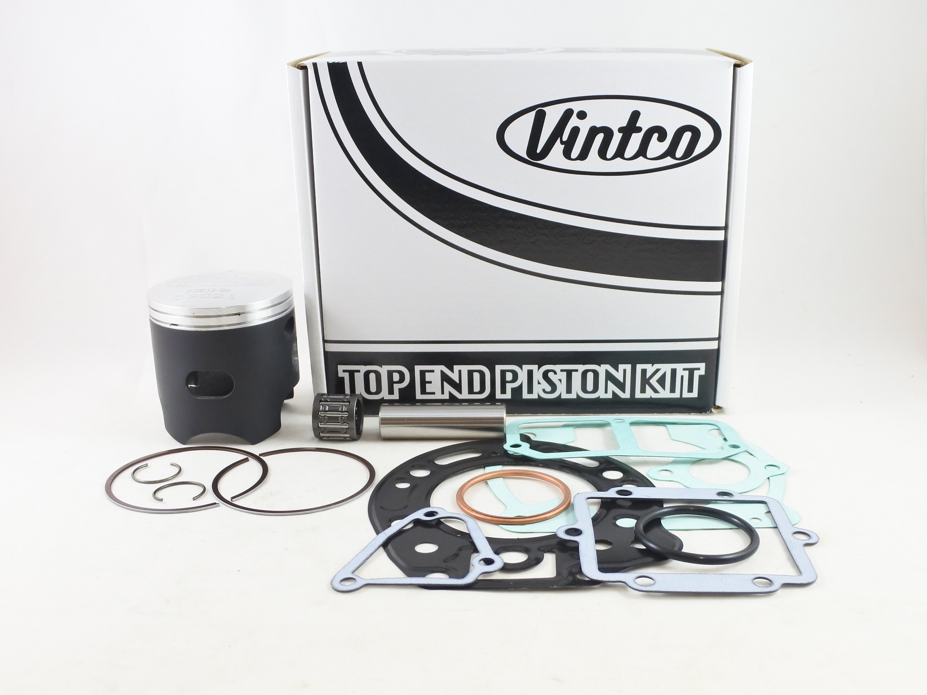 TOP END PISTON KIT 89-94 KAWASAKI KDX 200 66.02mm STANDARD VINTCO KTK13-00 thumbnail 2