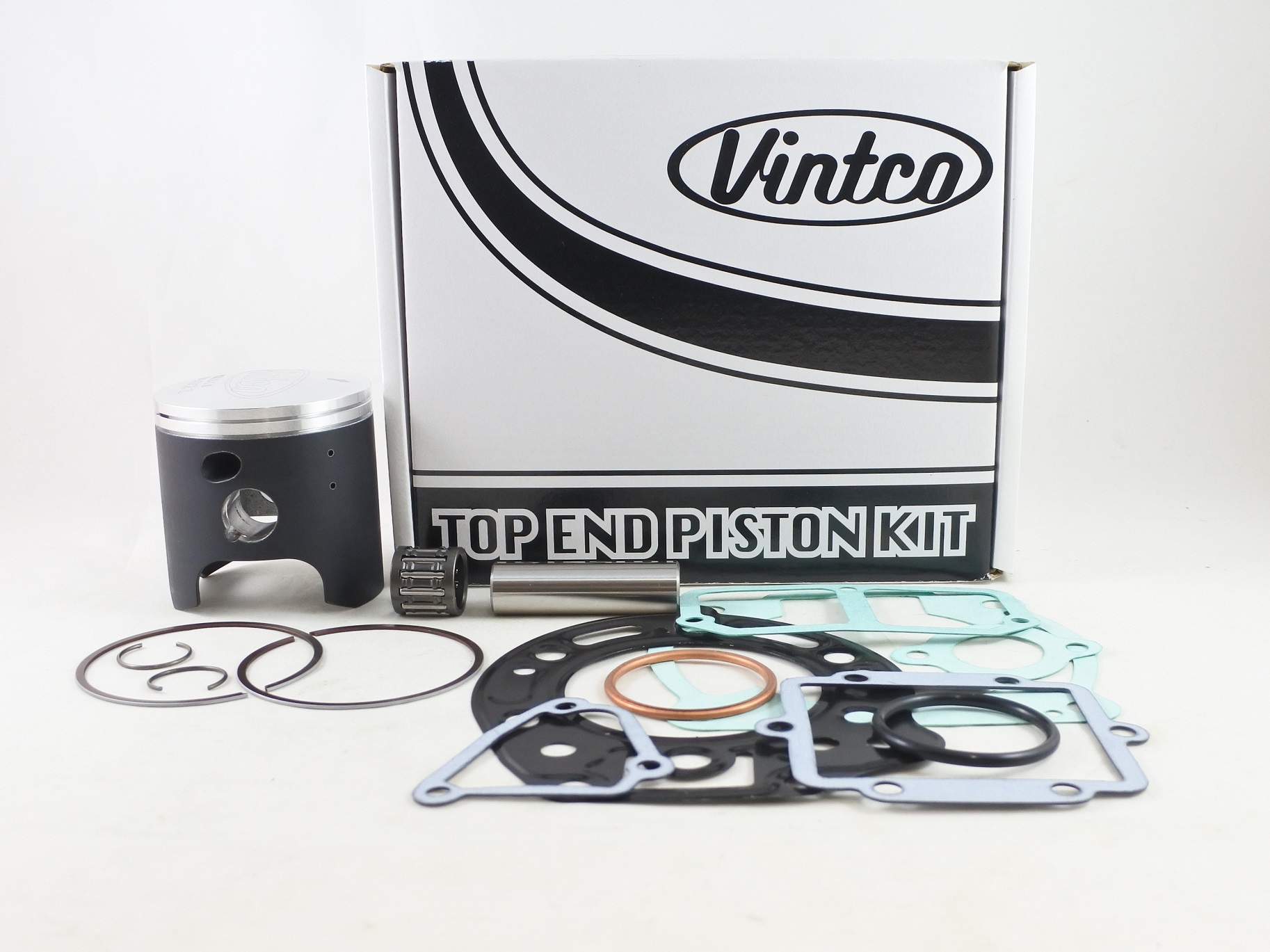 TOP END PISTON KIT 89-94 KAWASAKI KDX 200 67.0mm VINTCO KTK13-1.0 image 1