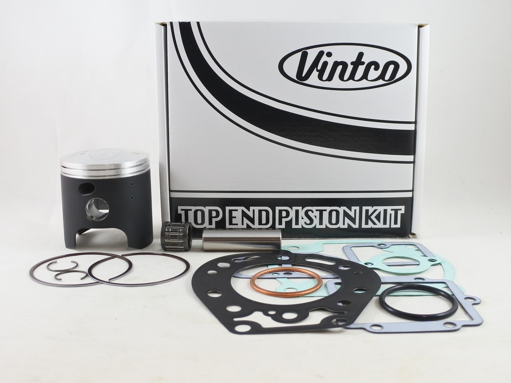 TOP END PISTON KIT 95-06 KAWASAKI KDX 200 66.02mm STANDARD VINTCO KTK14-00 image 1