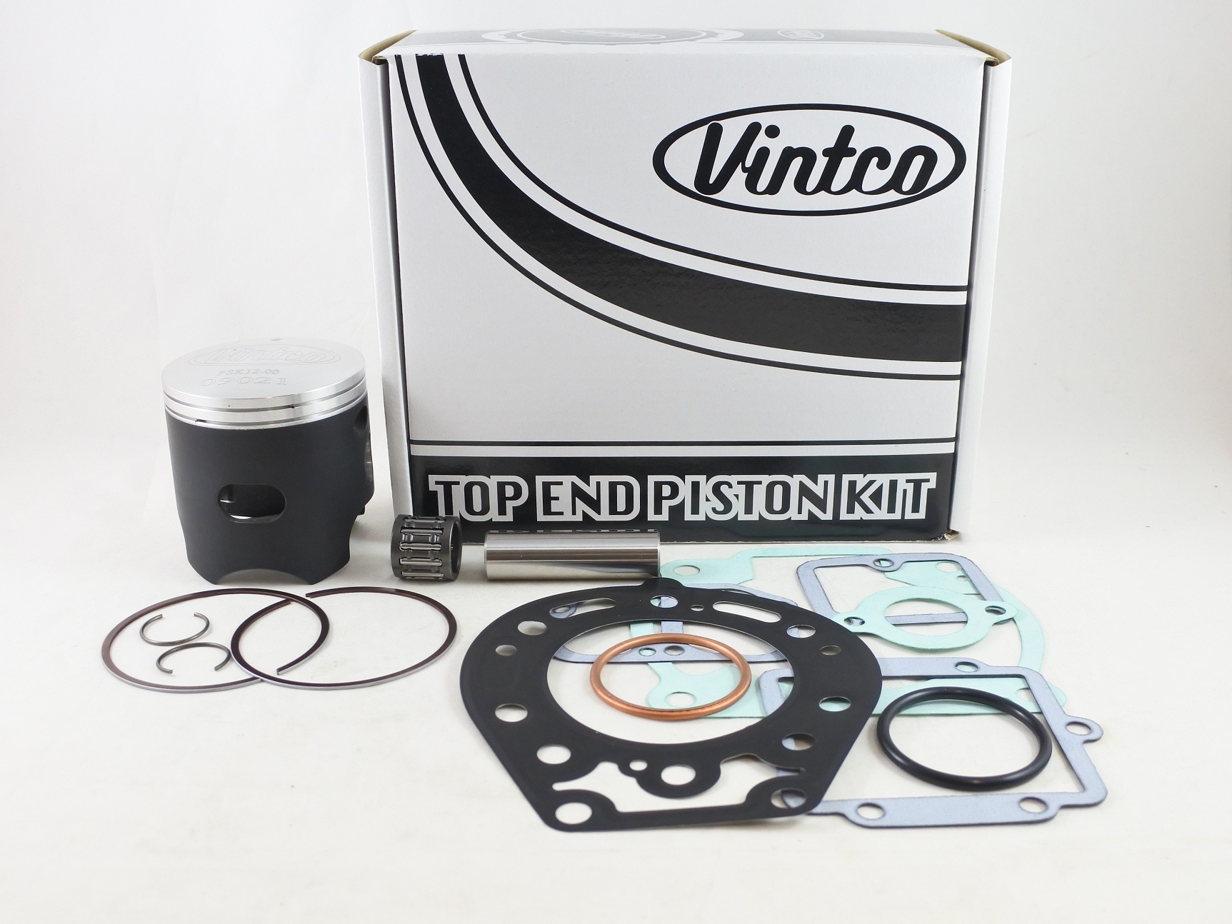 TOP END PISTON KIT 95-06 KAWASAKI KDX 200 66.02mm STANDARD VINTCO KTK14-00 thumbnail 2