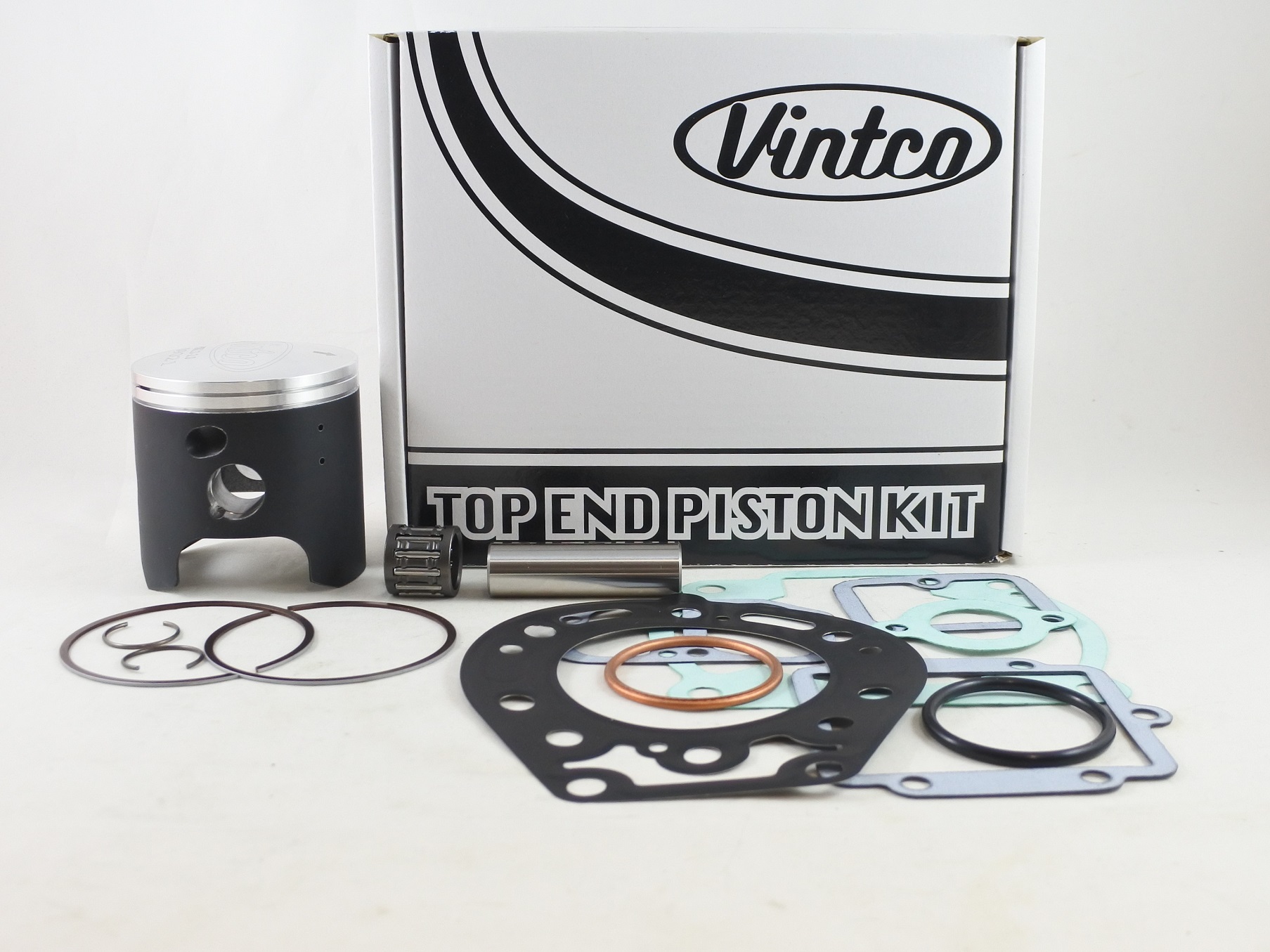TOP END PISTON KIT 95-06 KAWASAKI KDX 200 68mm 2.0mm OVER VINTCO KTK14-2.0 image 1