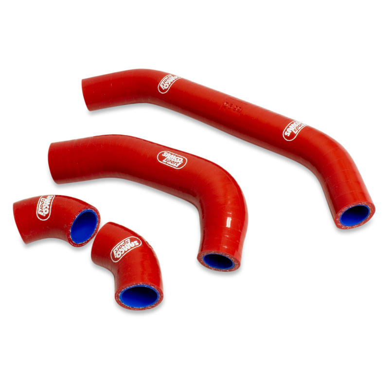 COOLANT HOSE 3 PIECE KIT RED 23-25 KTM HUSQ GAS 125 OEM DESIGN SAMCO KTM-131-RD image 1