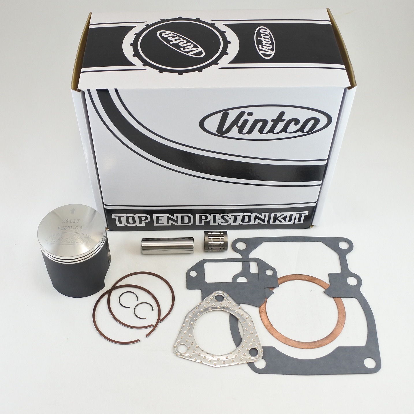 TOP END PISTON KIT 77-78 SUZUKI RM 125 54.5mm VINTCO KTS01-0.5 thumbnail 2