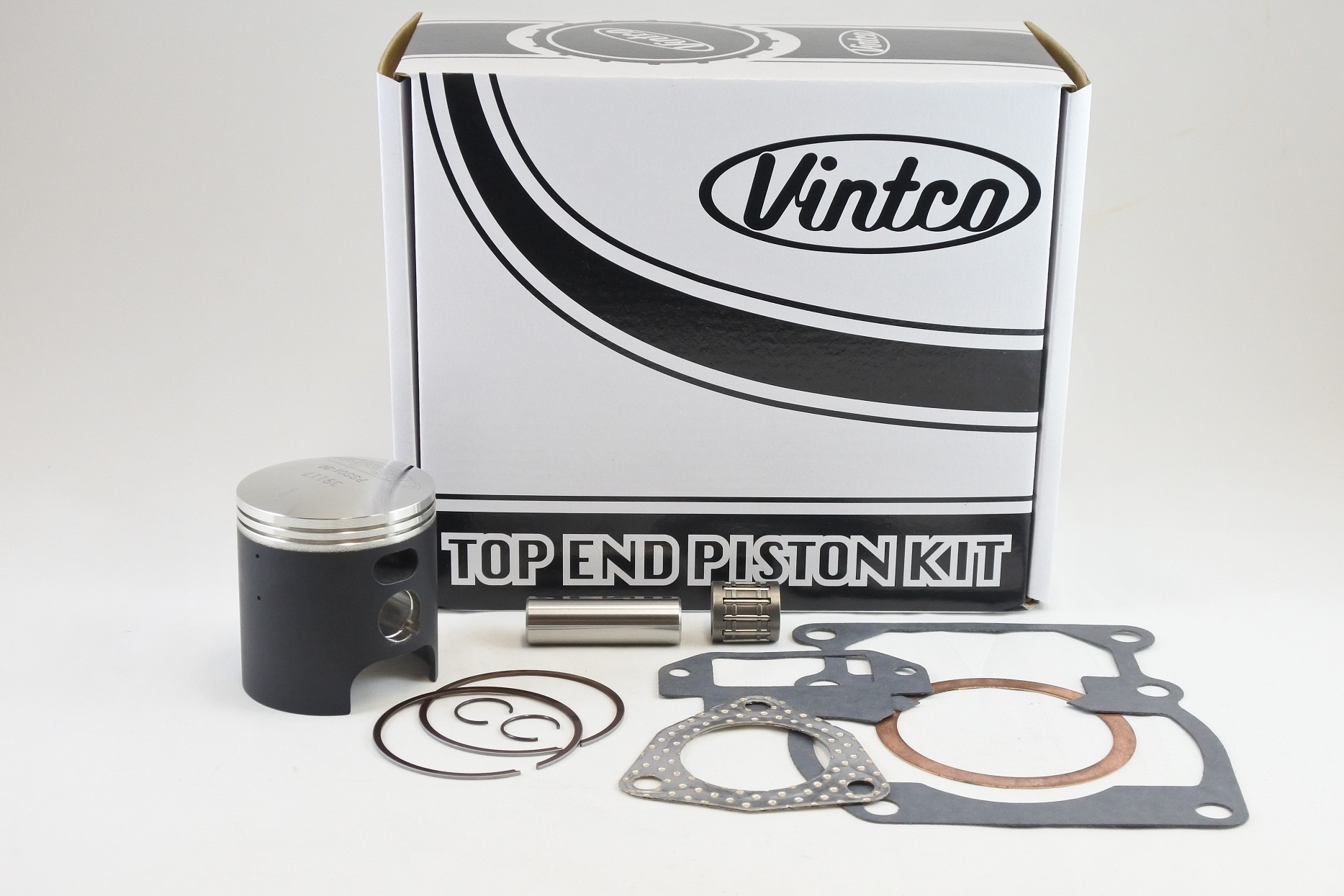 TOP END PISTON KIT 77-78 SUZUKI RM 125 54.0mm STANDARD VINTCO KTS01-00 image 1