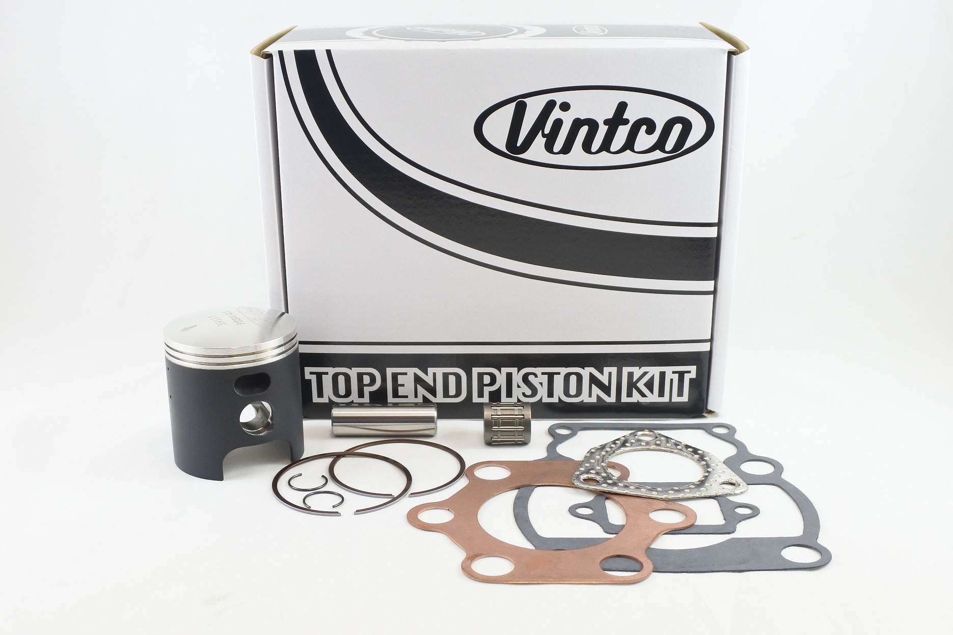 TOP END PISTON KIT 79-80 SUZUKI RM 125 54.5mm 0.5mm OVER VINTCO KTS02-0.5 image 1