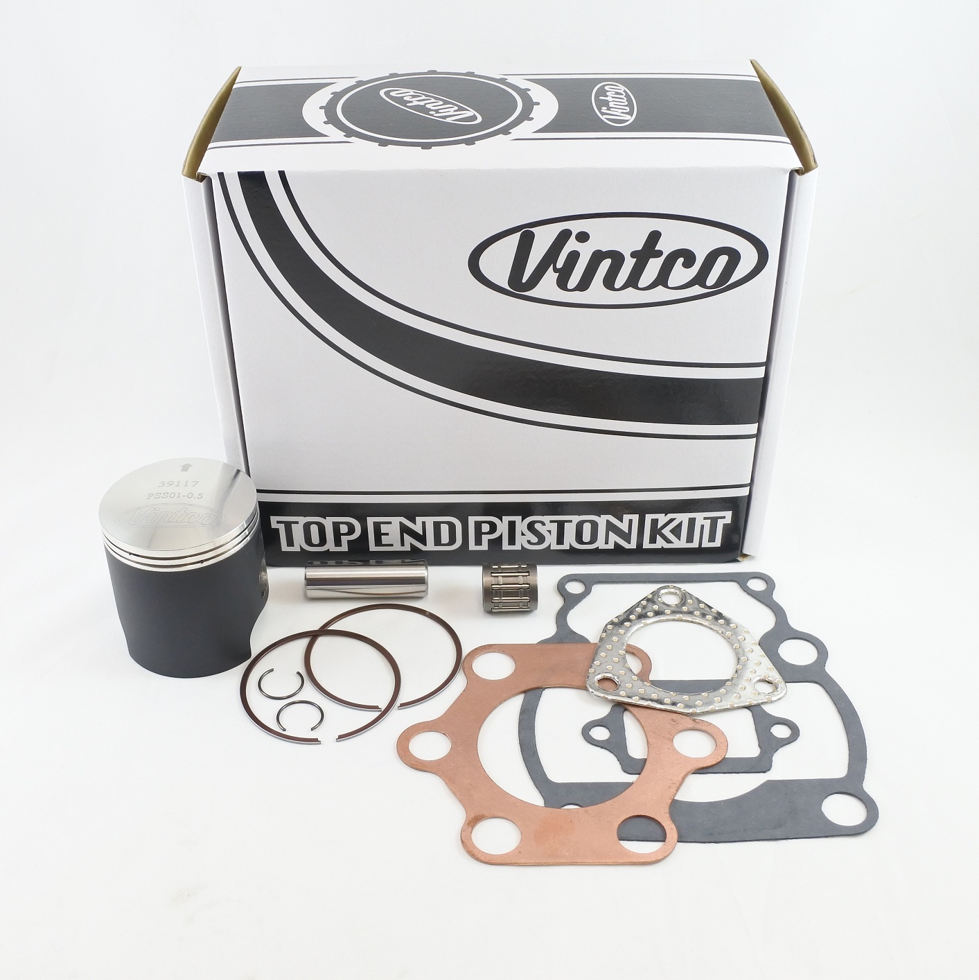 TOP END PISTON KIT 79-80 SUZUKI RM 125 54.5mm 0.5mm OVER VINTCO KTS02-0.5 thumbnail 2