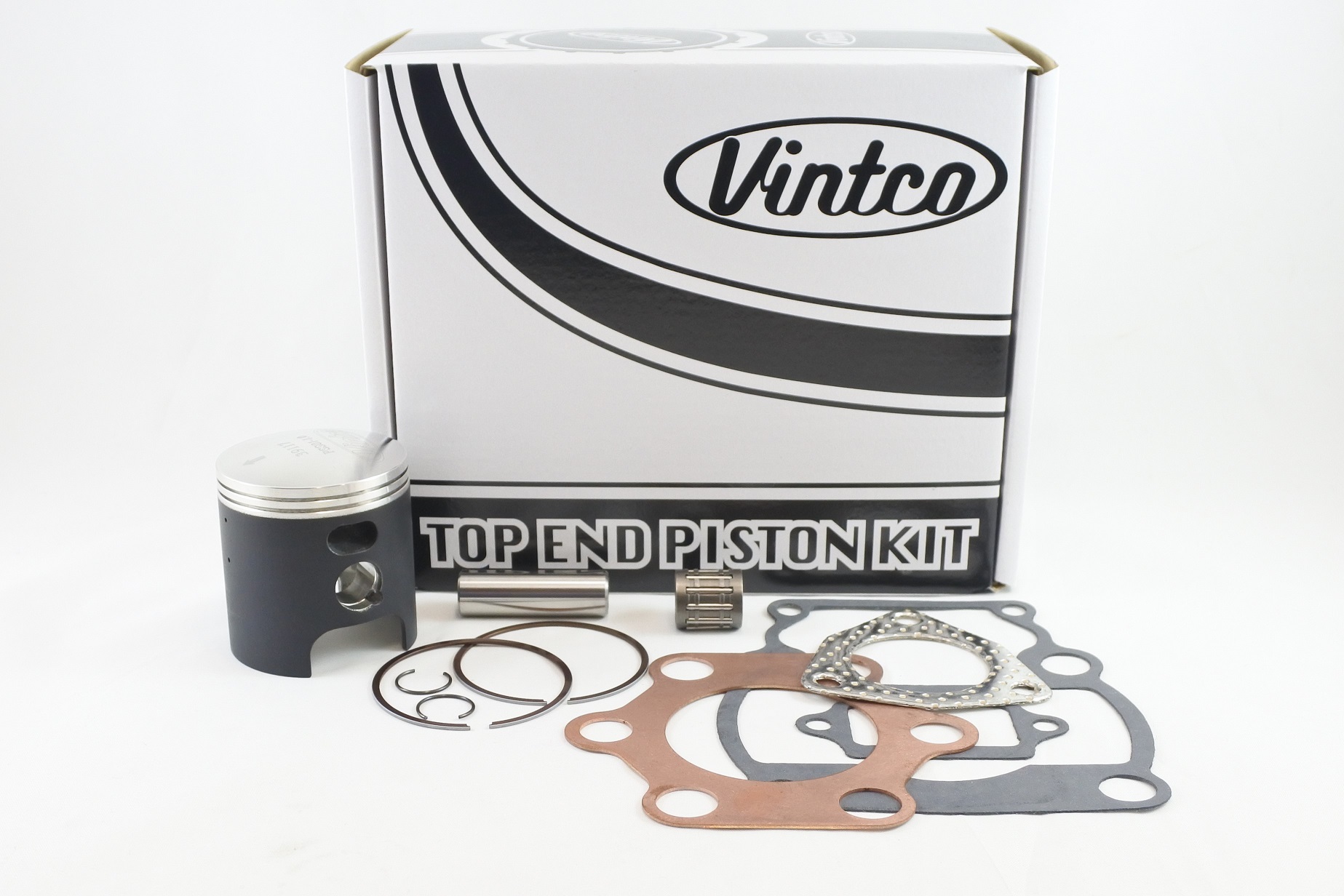 TOP END PISTON KIT 79-80 SUZUKI RM 125 55.0mm 1.0mm OVER VINTCO KTS02-1.0 image 1