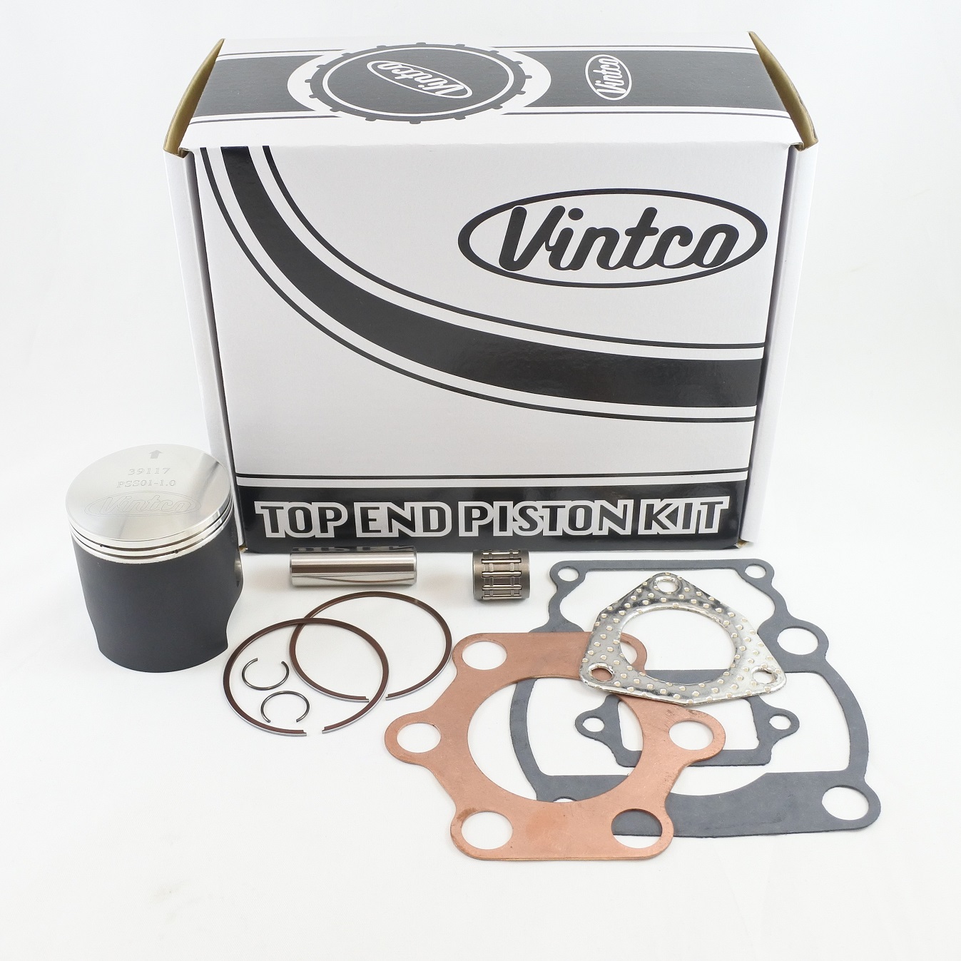 TOP END PISTON KIT 79-80 SUZUKI RM 125 55.0mm 1.0mm OVER VINTCO KTS02-1.0 thumbnail 2