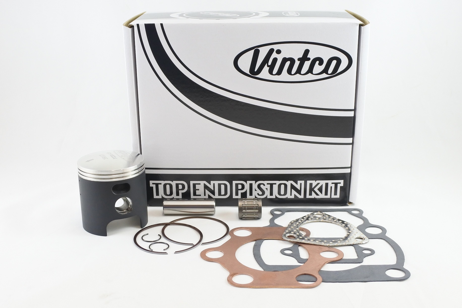 TOP END PISTON KIT 79-80 SUZUKI RM 125 55.5mm VINTCO KTS02-1.5 image 1