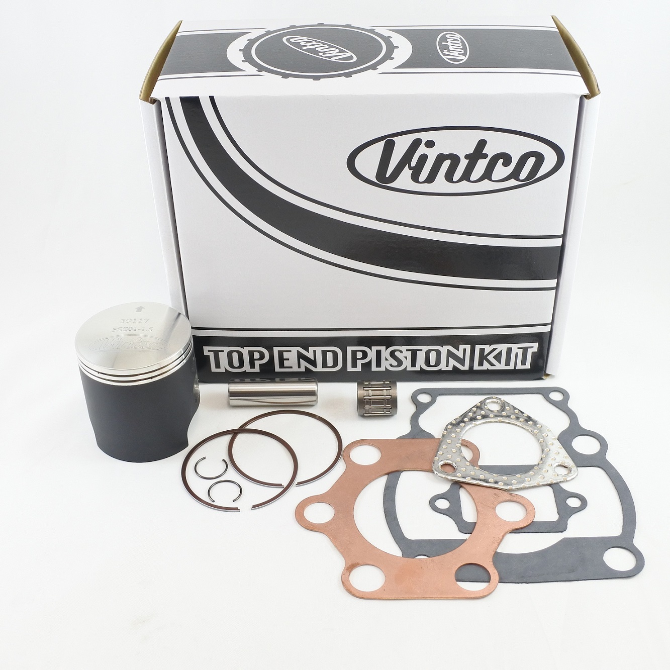 TOP END PISTON KIT 79-80 SUZUKI RM 125 55.5mm VINTCO KTS02-1.5 thumbnail 2
