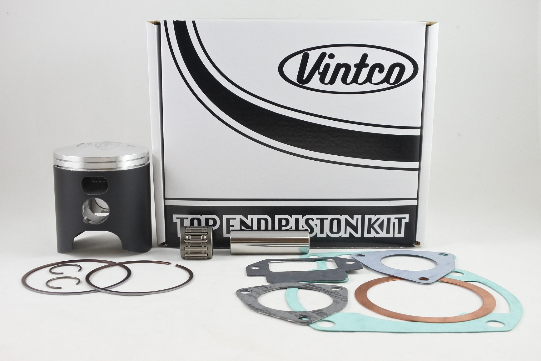 TOP END PISTON KIT 77-79 SUZUKI PE RM 250 67.5mm 0.5mm OVER VINTCO KTS03-0.5 image 1