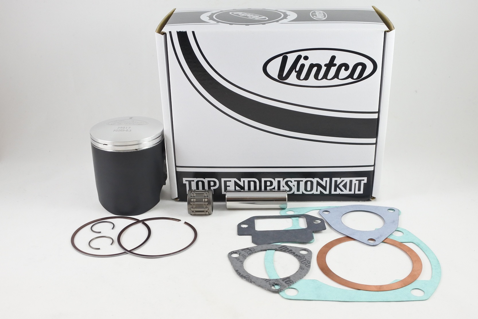TOP END PISTON KIT 77-79 SUZUKI PE RM 250 67.5mm 0.5mm OVER VINTCO KTS03-0.5 thumbnail 2