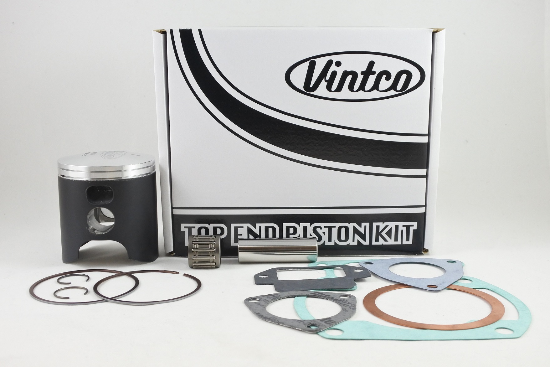 TOP END PISTON KIT 77-79 SUZUKI PE RM 250 68.0mm 1.0mm OVER VINTCO KTS03-1.0 image 1