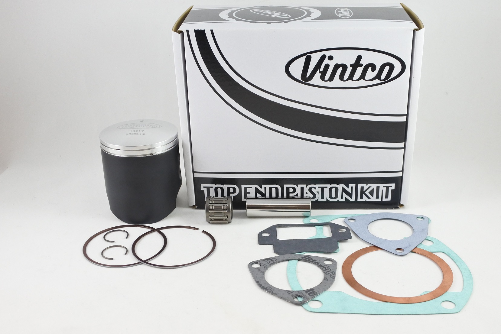 TOP END PISTON KIT 77-79 SUZUKI PE RM 250 68.0mm 1.0mm OVER VINTCO KTS03-1.0 thumbnail 2