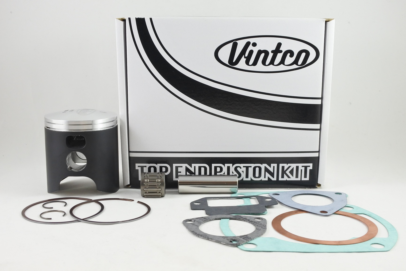TOP END PISTON KIT 77-79 SUZUKI PE RM 250 68.5mm 1.5mm OVER VINTCO KTS03-1.5 image 1