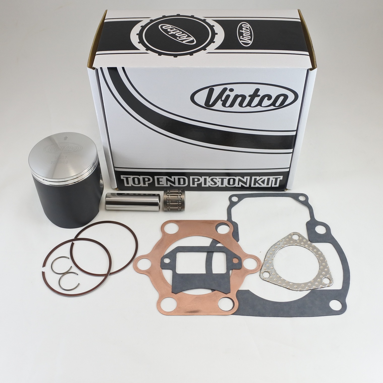 TOP END PISTON KIT 79-81 SUZUKI PE RS RM 250 68.0mm 1.0mm OVER VINTCO KTS04-1.0 thumbnail 2