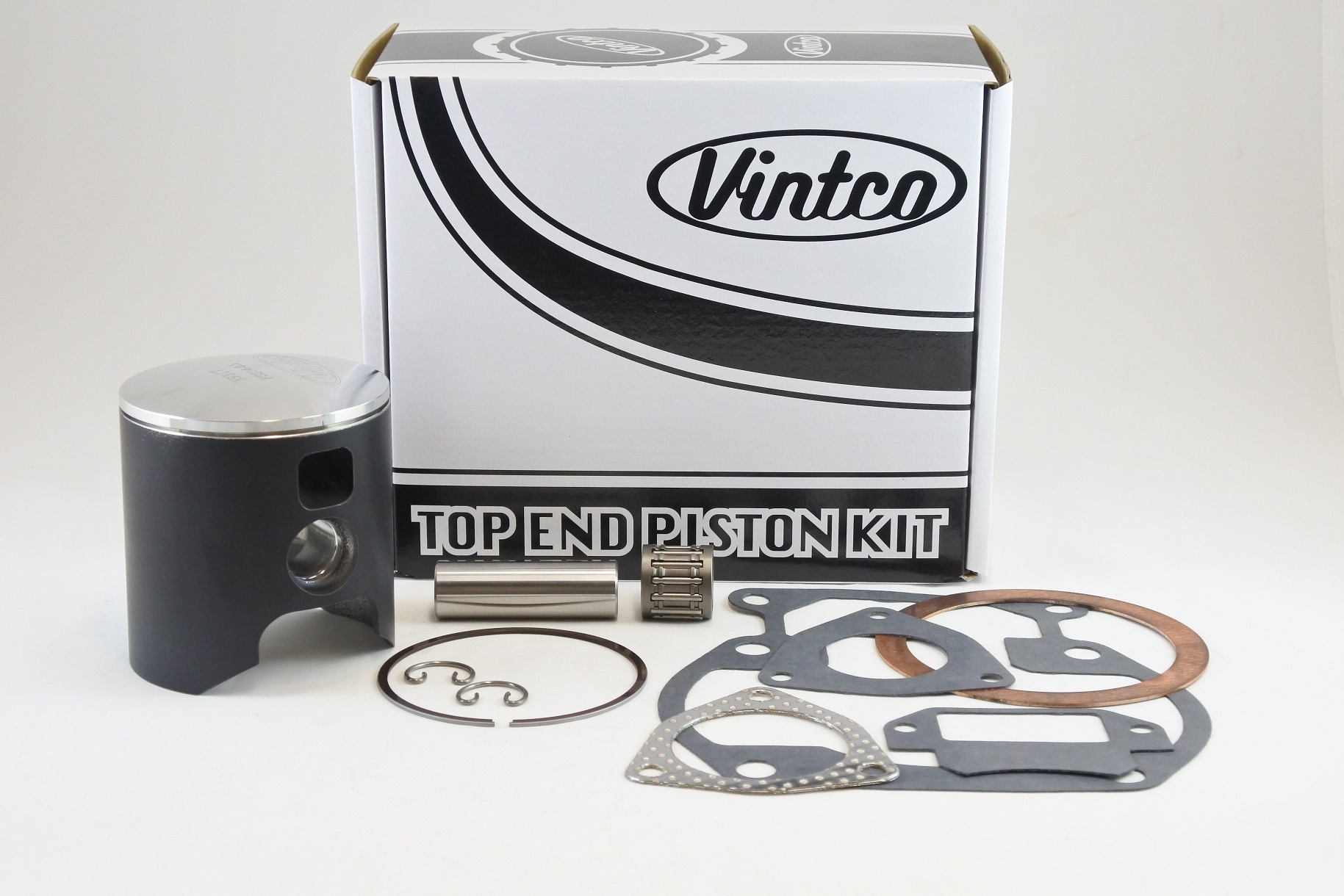 TOP END PISTON KIT 76-77 SUZUKI RM 370 77.5mm 0.5mm OVER VINTCO KTS06-0.5 image 1
