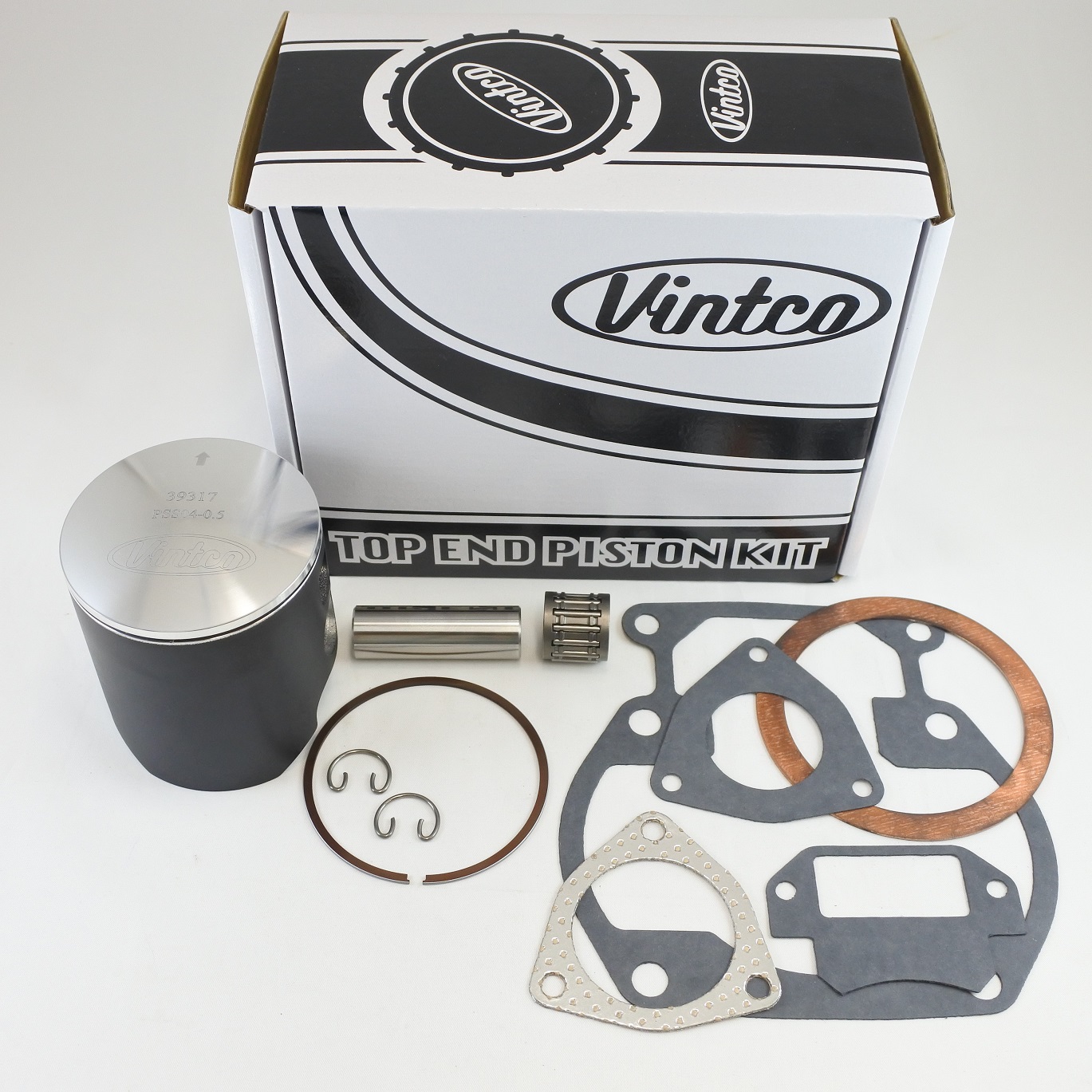 TOP END PISTON KIT 76-77 SUZUKI RM 370 77.5mm 0.5mm OVER VINTCO KTS06-0.5 thumbnail 2