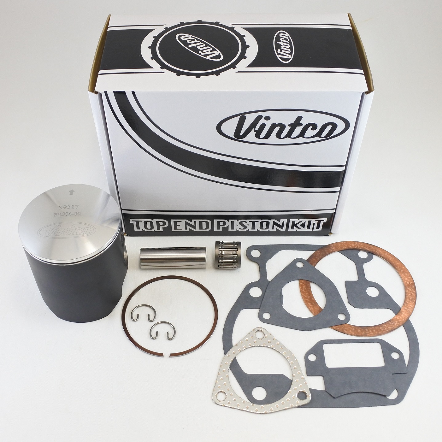 TOP END PISTON KIT 76-77 SUZUKI RM 370 77.0mm STANDARD VINTCO KTS06-00 thumbnail 2