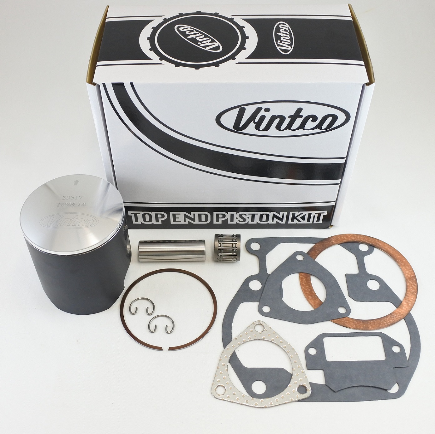 TOP END PISTON KIT 76-77 SUZUKI RM 370 78.0mm 1.0mm OVER VINTCO KTS06-1.0 thumbnail 2