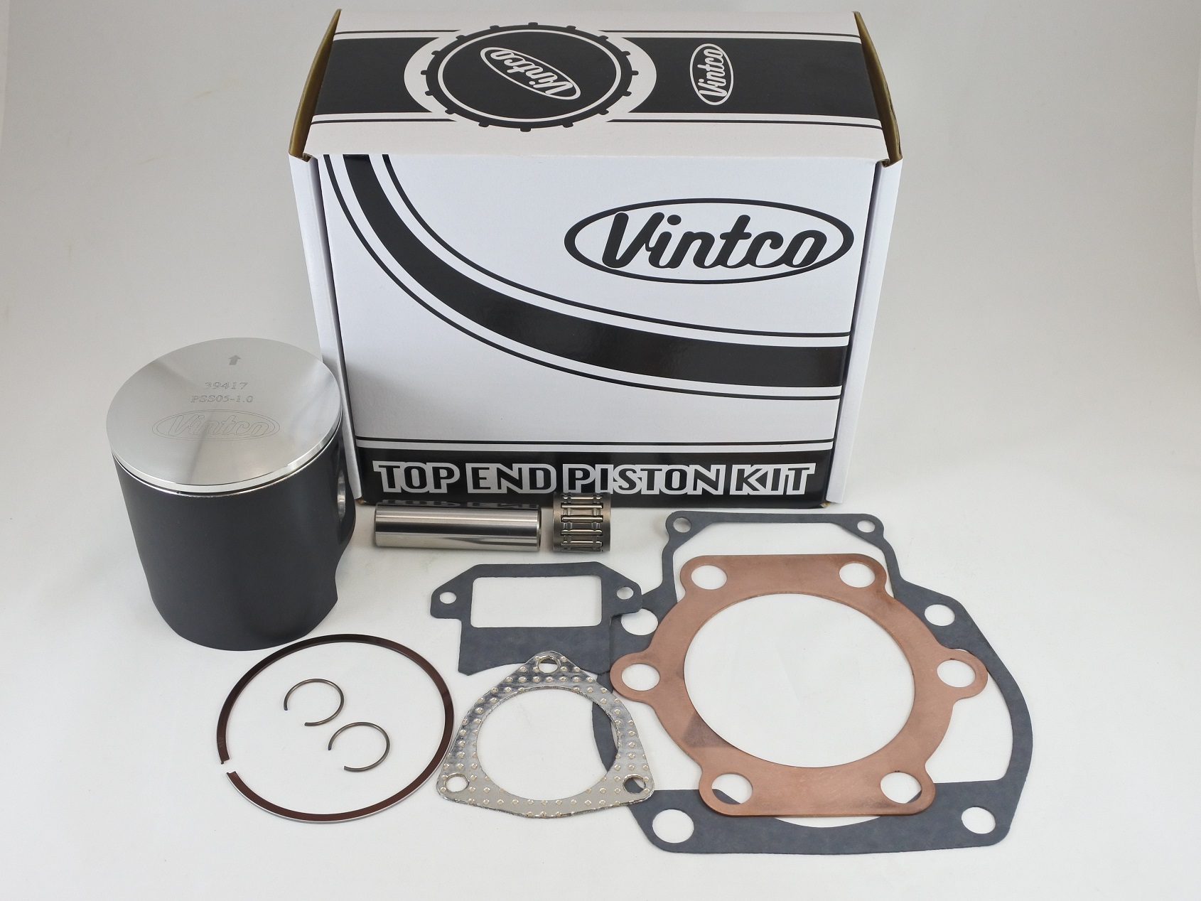 TOP END PISTON KIT 79-79 SUZUKI RM 400 81.0mm 1.0mm OVER VINTCO KTS08-1.0 thumbnail 2