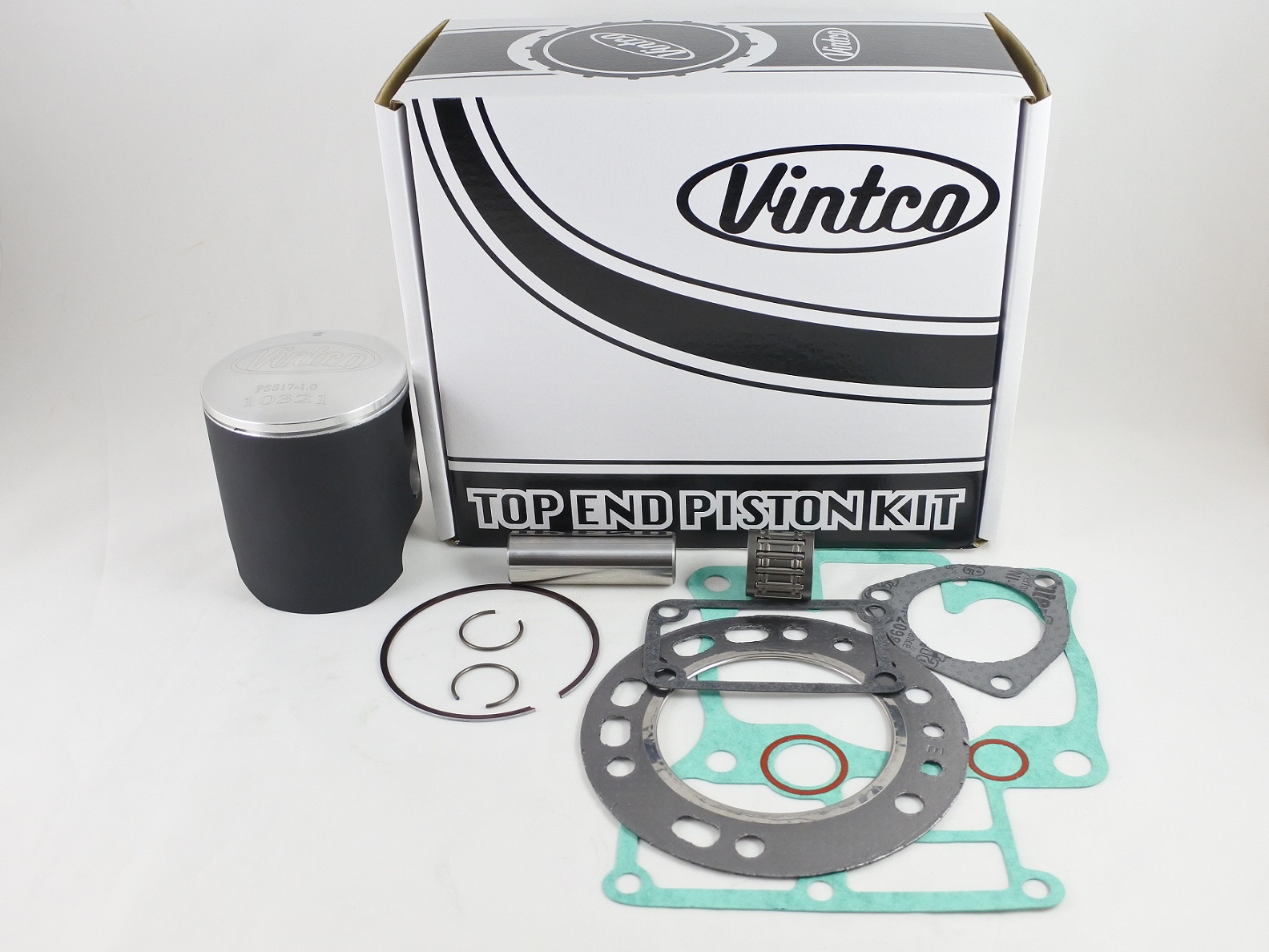 TOP END PISTON KIT 86-86 SUZUKI RM 250 68mm 1.0mm OVER VINTCO KTS09-1.0 thumbnail 2