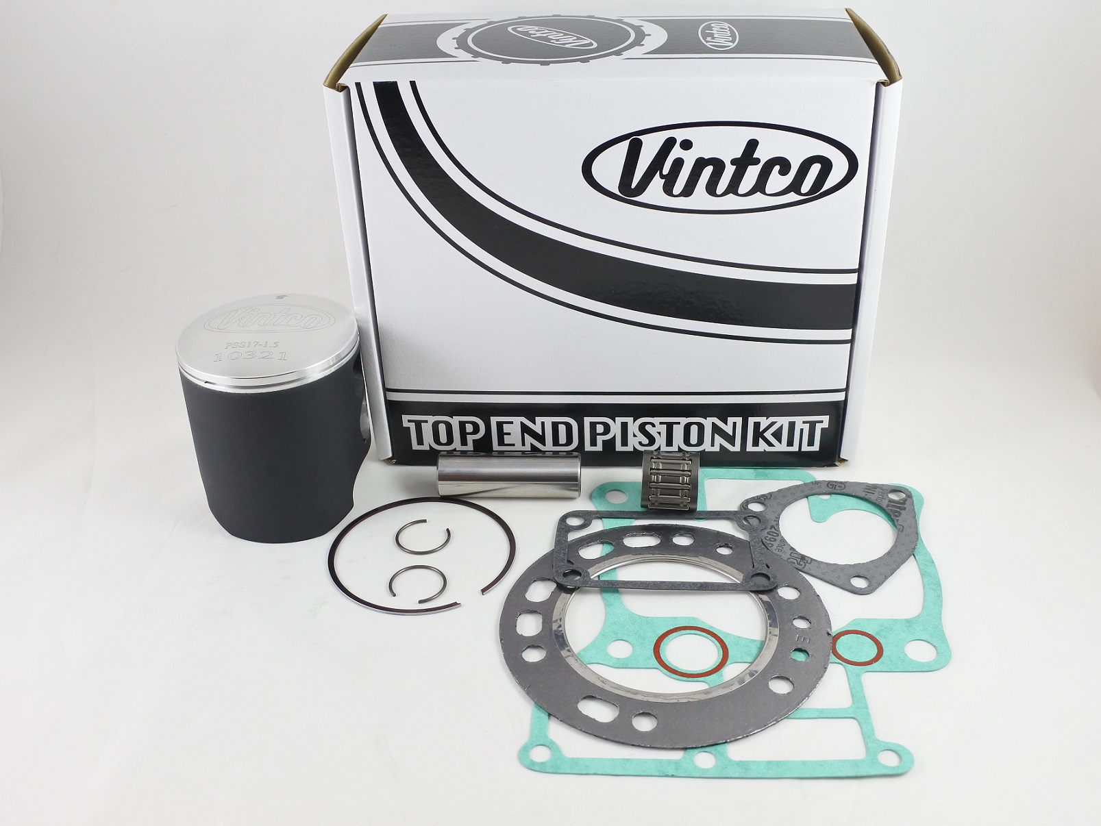 TOP END PISTON KIT 86-86 SUZUKI RM 250 68.5mm OVER VINTCO KTS09-1.5 thumbnail 2