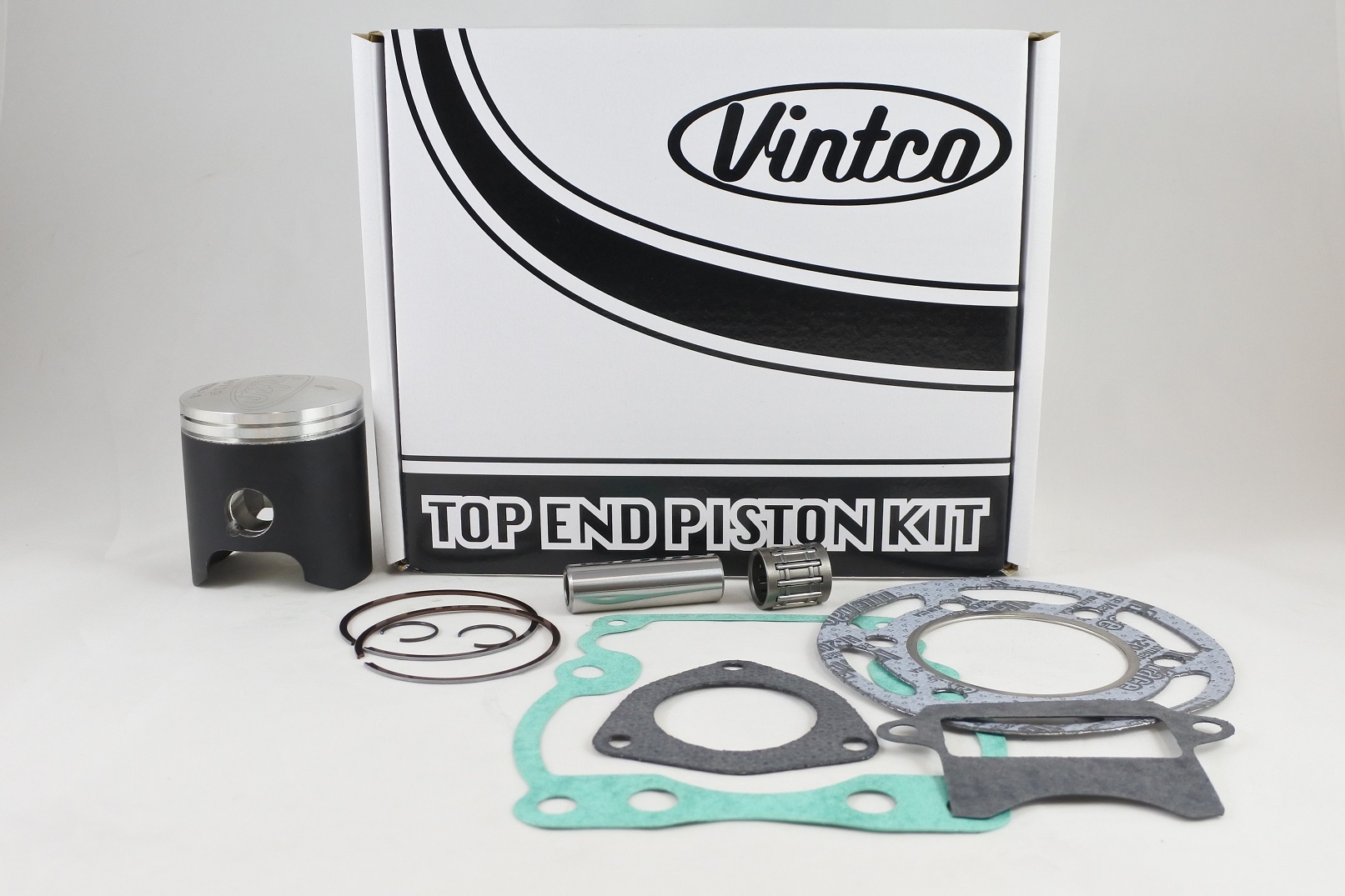 TOP END PISTON KIT 81-81 SUZUKI RM 125 55.00mm 1.0mm OVER VINTCO KTS15-1.0 image 1
