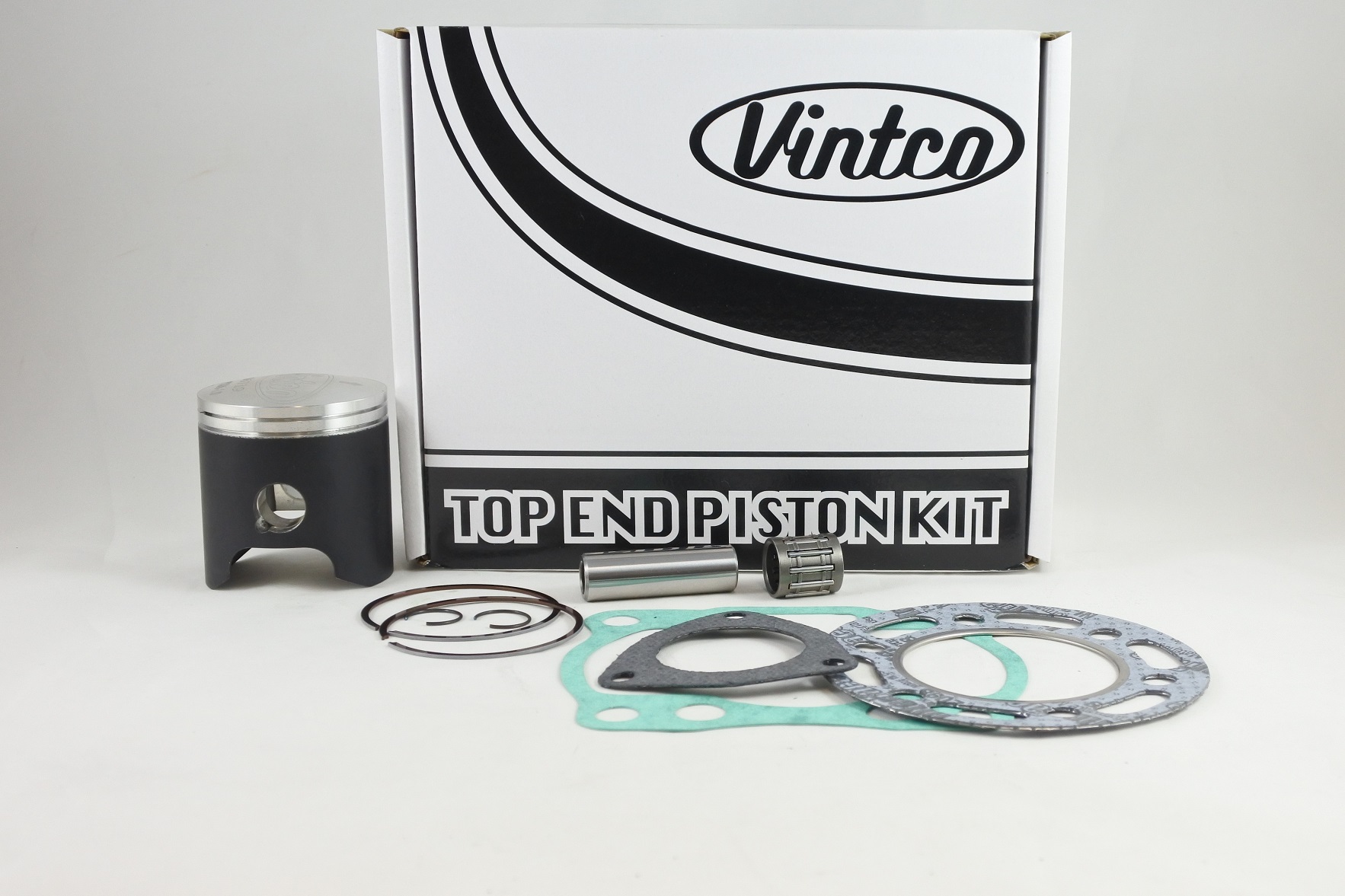 TOP END PISTON KIT 82-83 SUZUKI RM 125 55.00mm 1.0mm OVER VINTCO KTS16-1.0 image 1