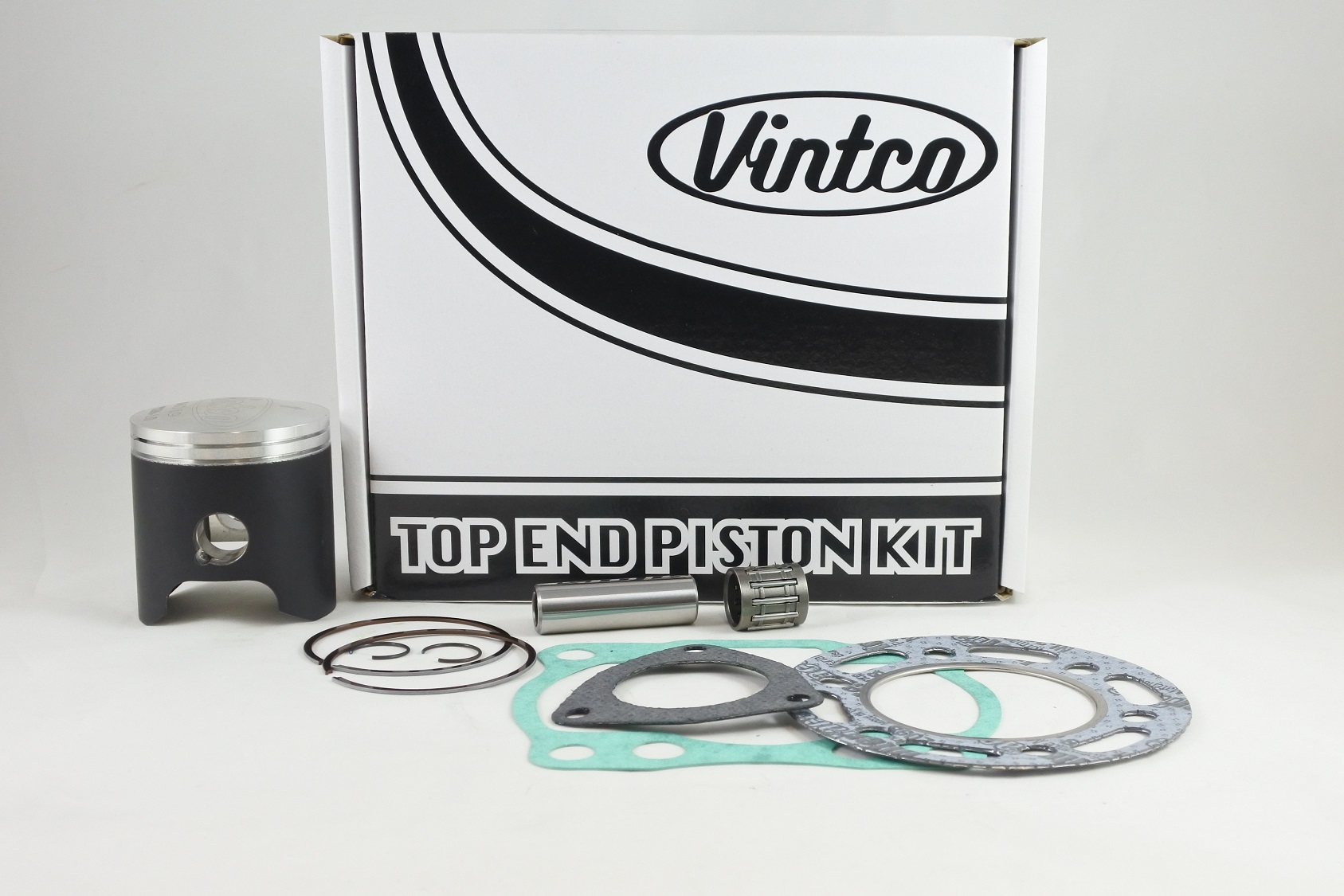 TOP END PISTON KIT 82-83 SUZUKI RM 125 55.50 1.5mm OVER VINTCO KTS16-1.5 image 1