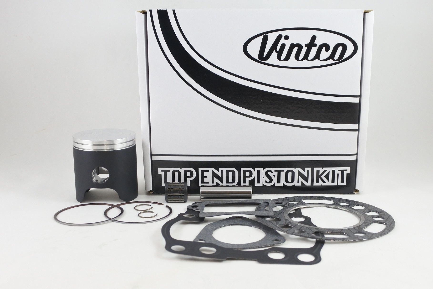 TOP END PISTON KIT 85-85 SUZUKI RM 125 55.00mm 1.0mm OVER VINTCO KTS17-1.0 image 1