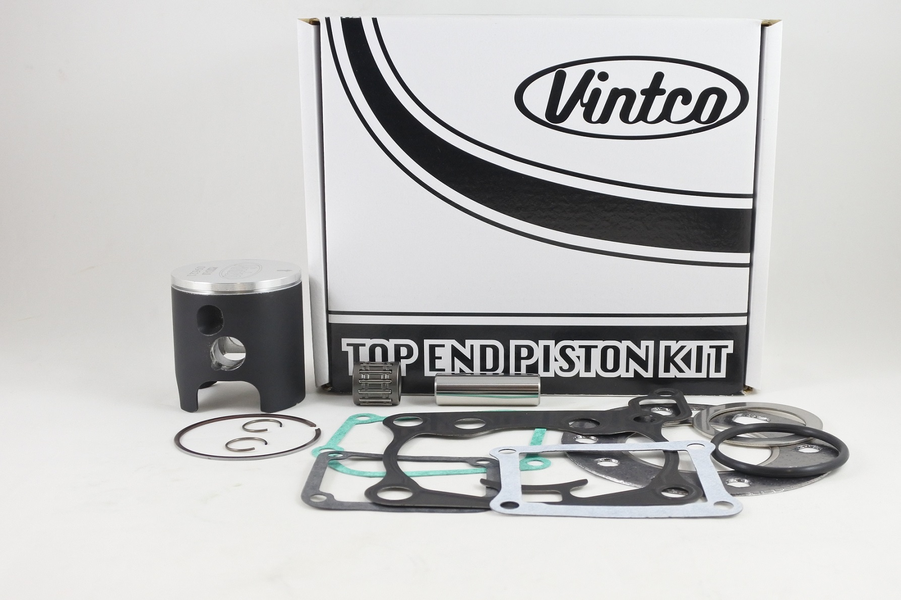 TOP END PISTON KIT 87-87 SUZUKI RM 125 55.00mm 1.0mm OVER VINTCO image 1