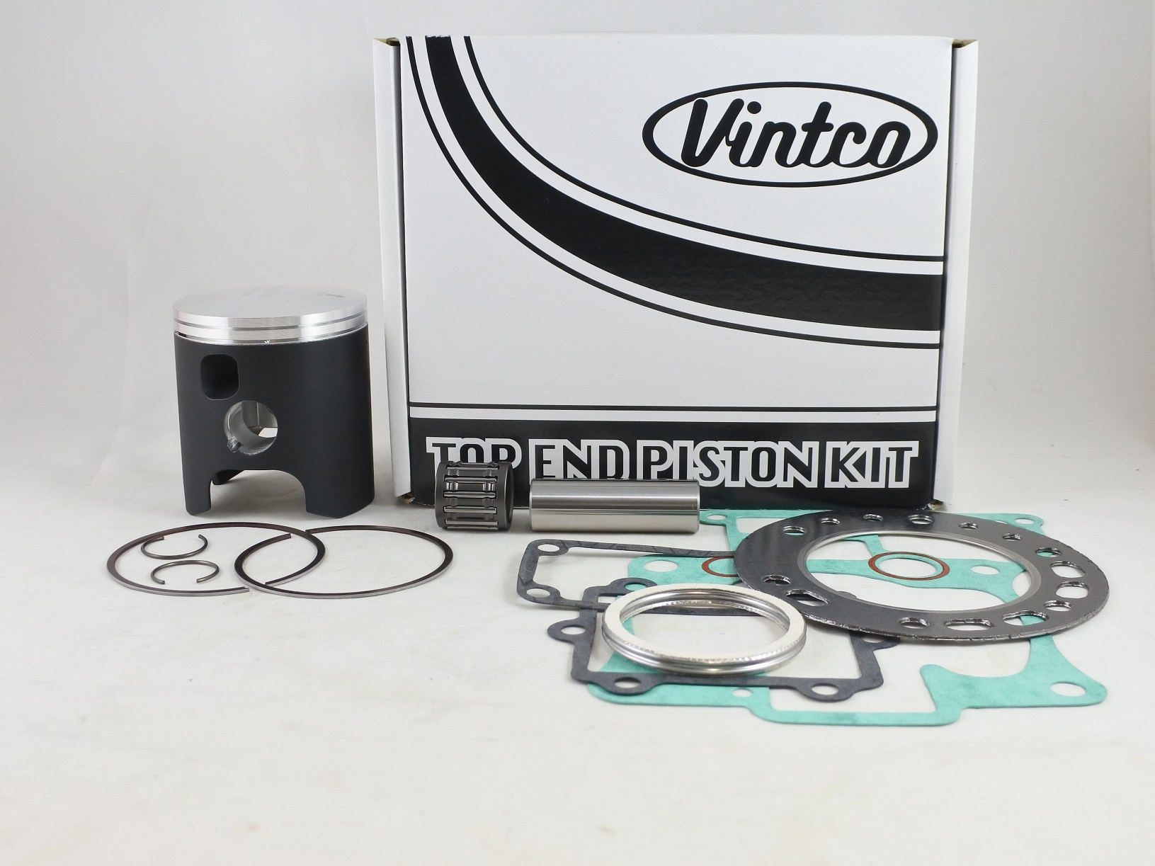 TOP END PISTON KIT 88-92 SUZUKI LT250R 68mm 1.0mm OVER VINTCO KTS28-1.0 image 1