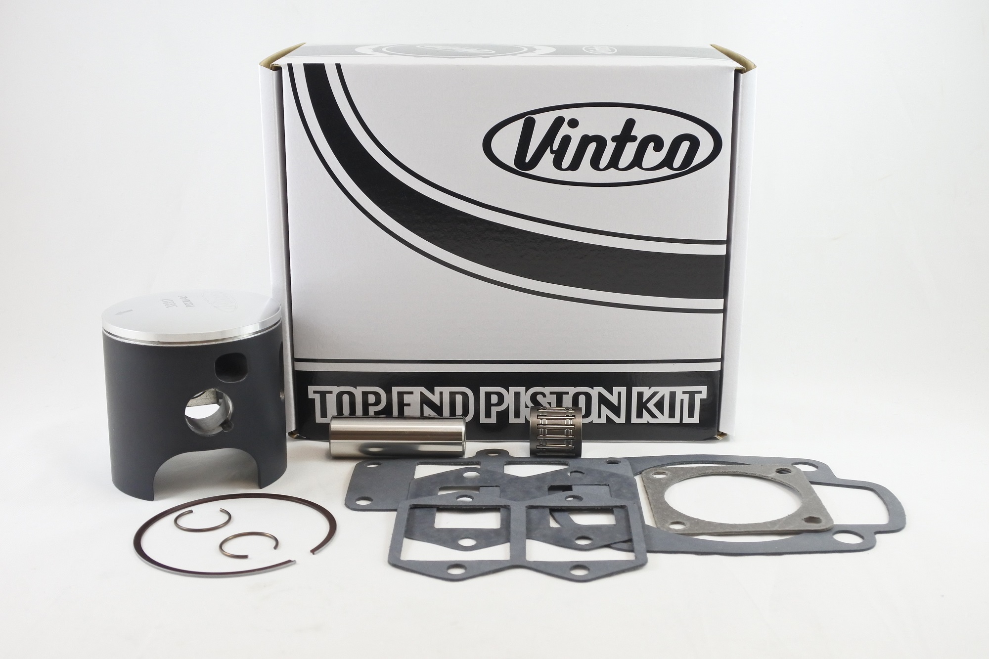 TOP END PISTON KIT 74-77 HUSQVARNA CR WR 250 70.mm 0.5mm OVER VINTCO KTU01-0.5 image 1